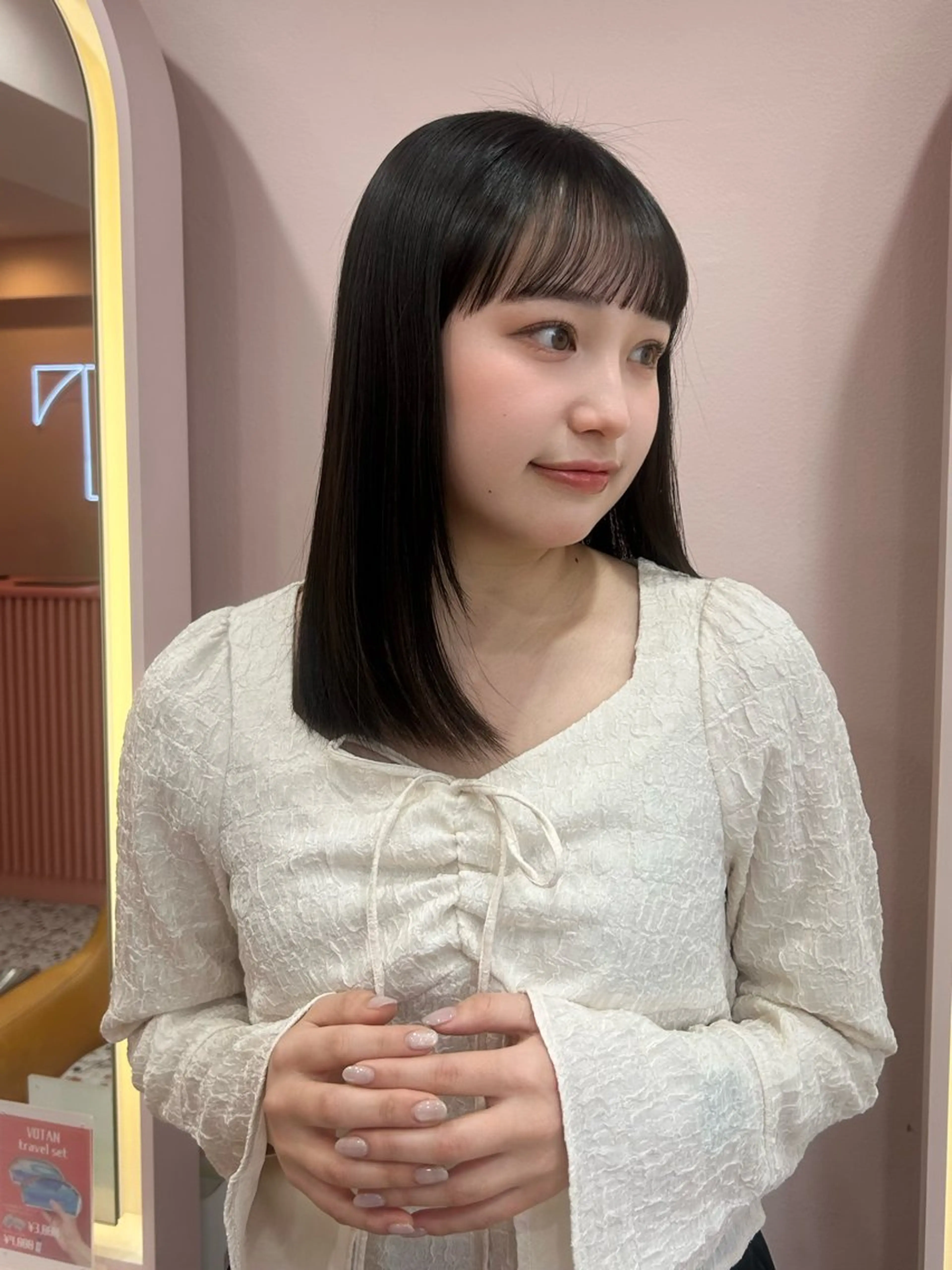 ミディアム カット 透明感カラー♡ 渋谷美容室￤Rinaのヘアスタイル