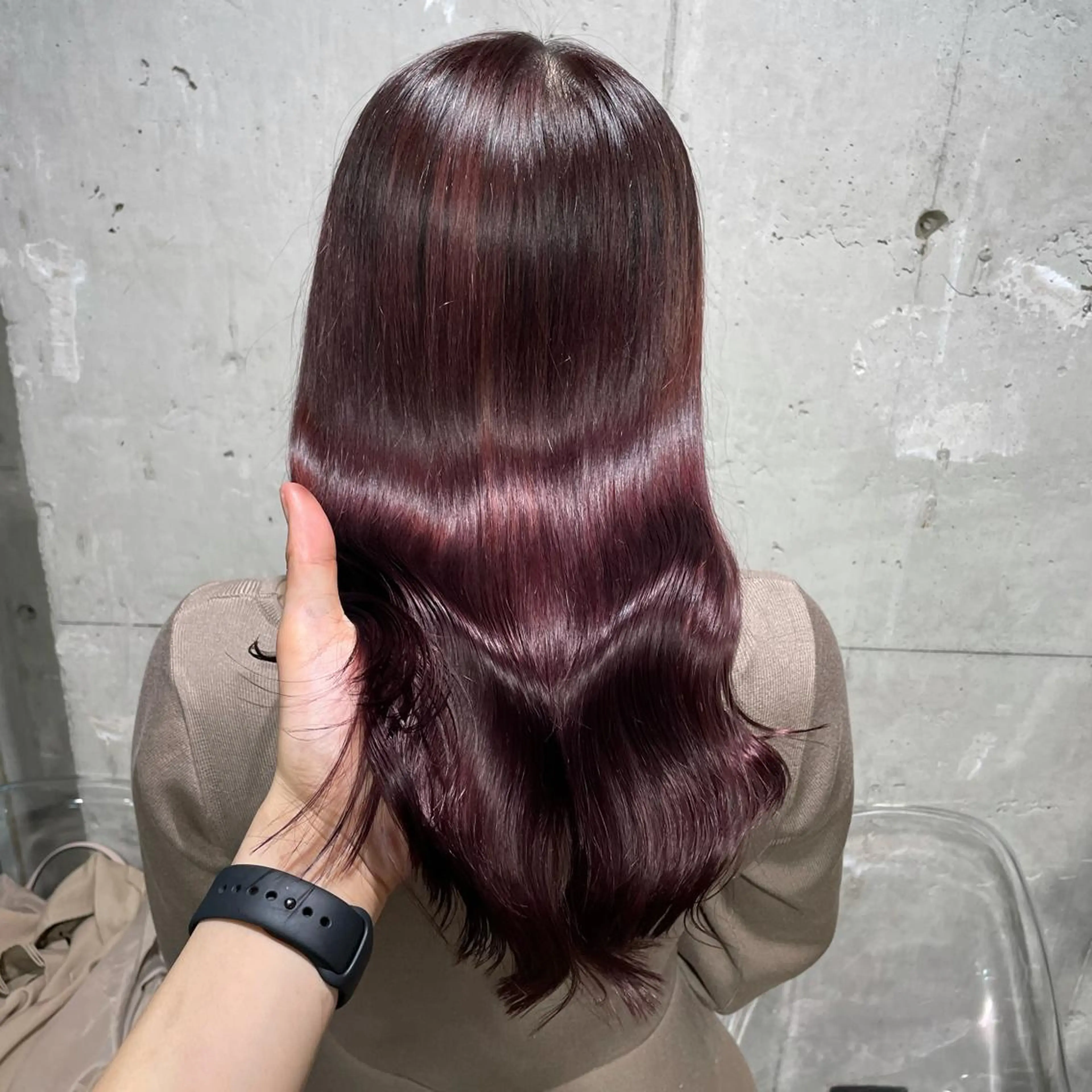 ロング カラー ヘアカラー トリートメント ヘッドスパ ヘアセット ベージュカラー💖 やすひろのヘアスタイル