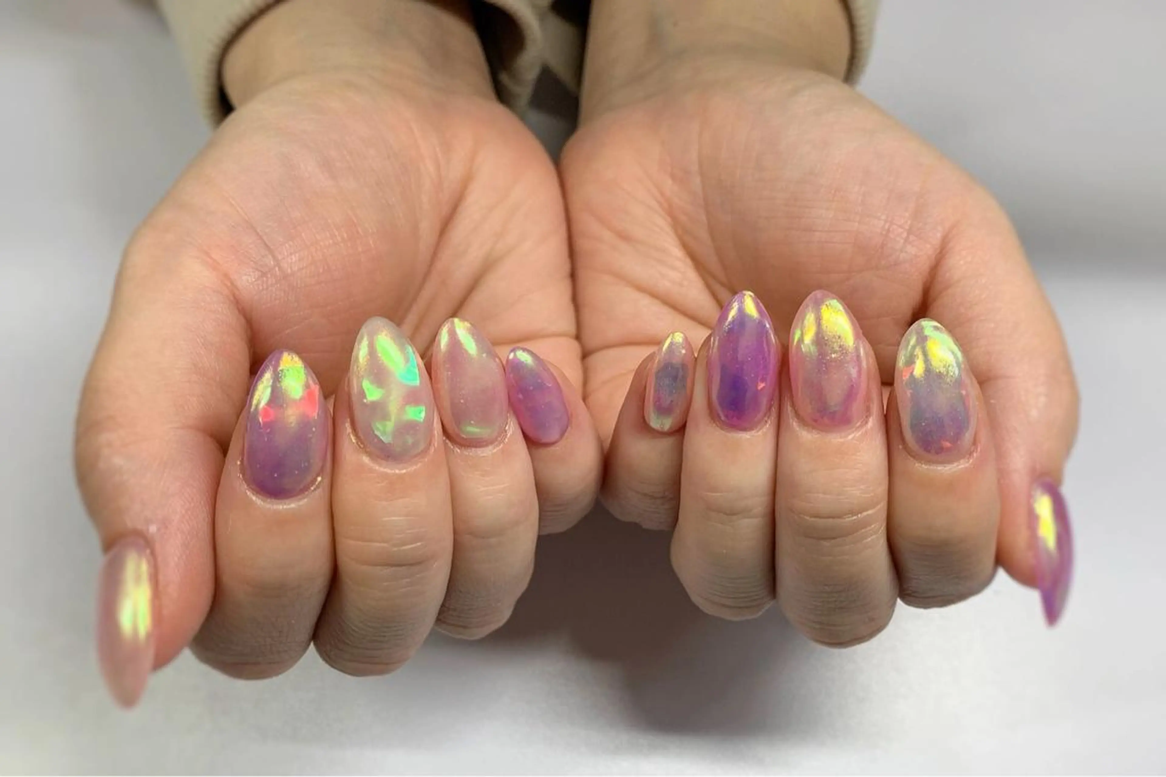 ネイル フットネイル グリーン オフィスネイル ワンカラーネイル Lily Roseスタッフ一同のマツエク・マツパデザイン