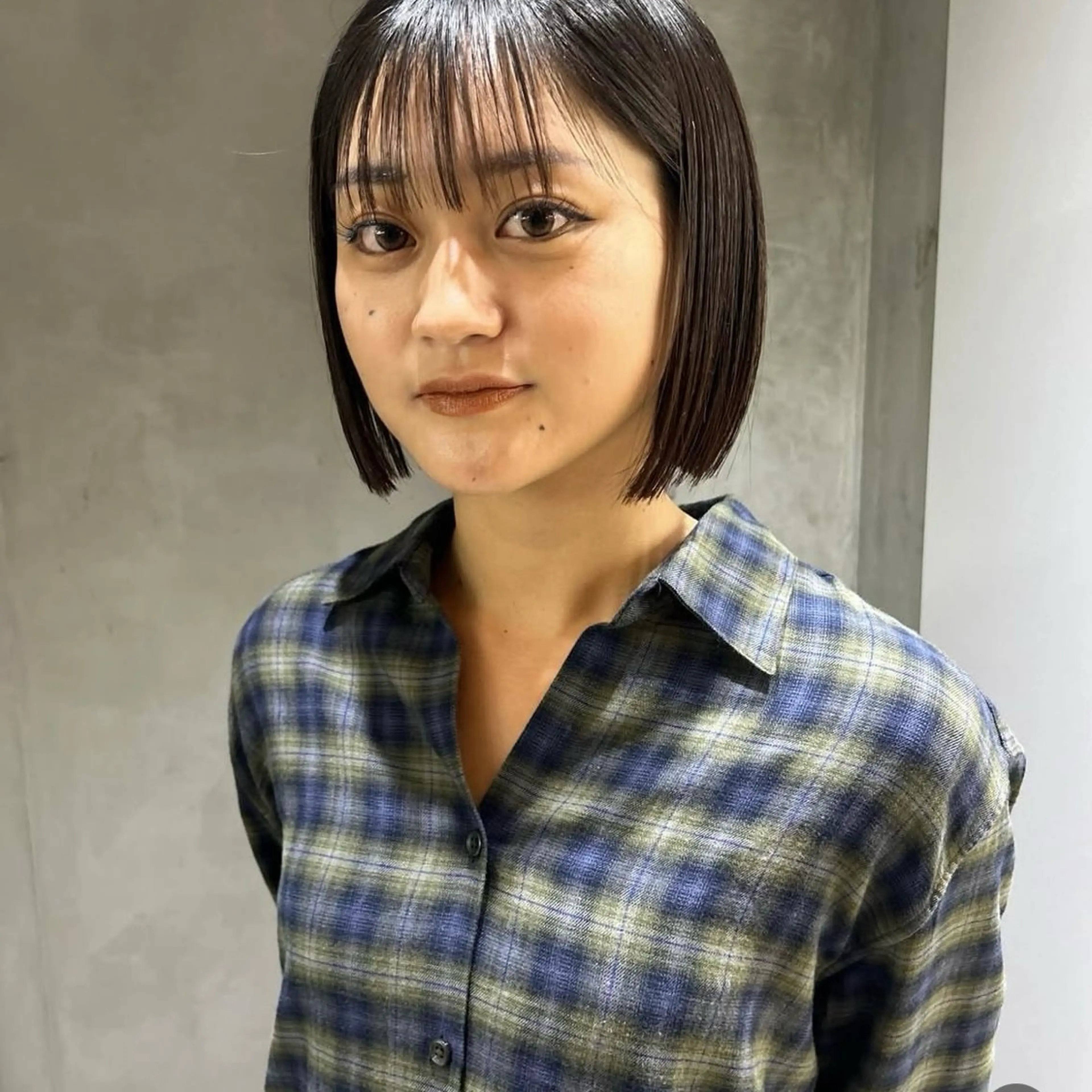 ショート カラー 切りっぱなしボブ ボブ おぐらみゆう 🍎ボブ/ショートのヘアスタイル