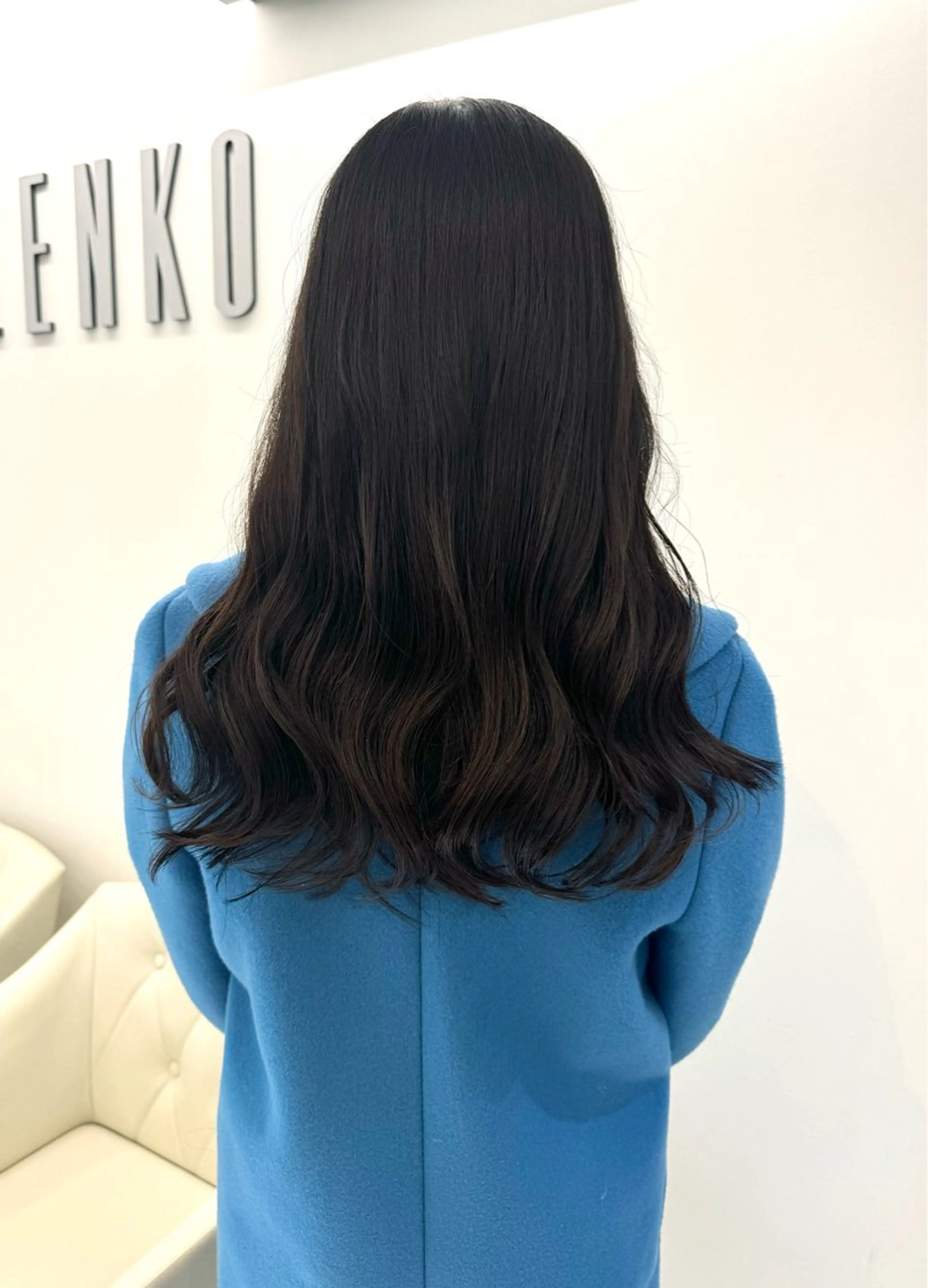 ロング カラー パーマ デジタルパーマ カット パーマ トリートメント デジタルパーマ/ コテ巻き風パーマのヘアスタイル