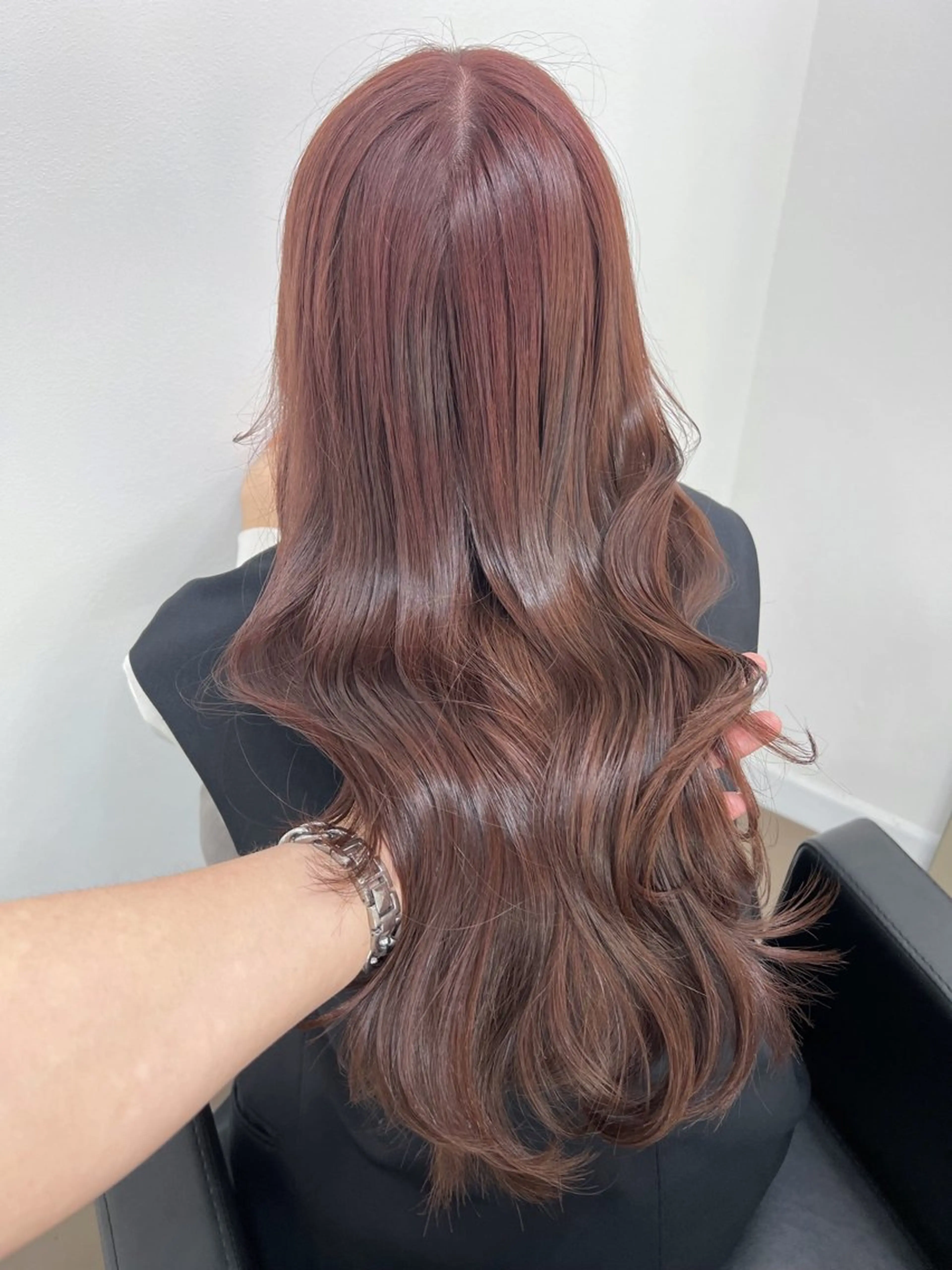 ロング カラー 透明感カラー イルミナカラー 髪質改善 レイヤーカット 神戸ボブ✂️ ioe三宮/田 伸佳のヘアスタイル