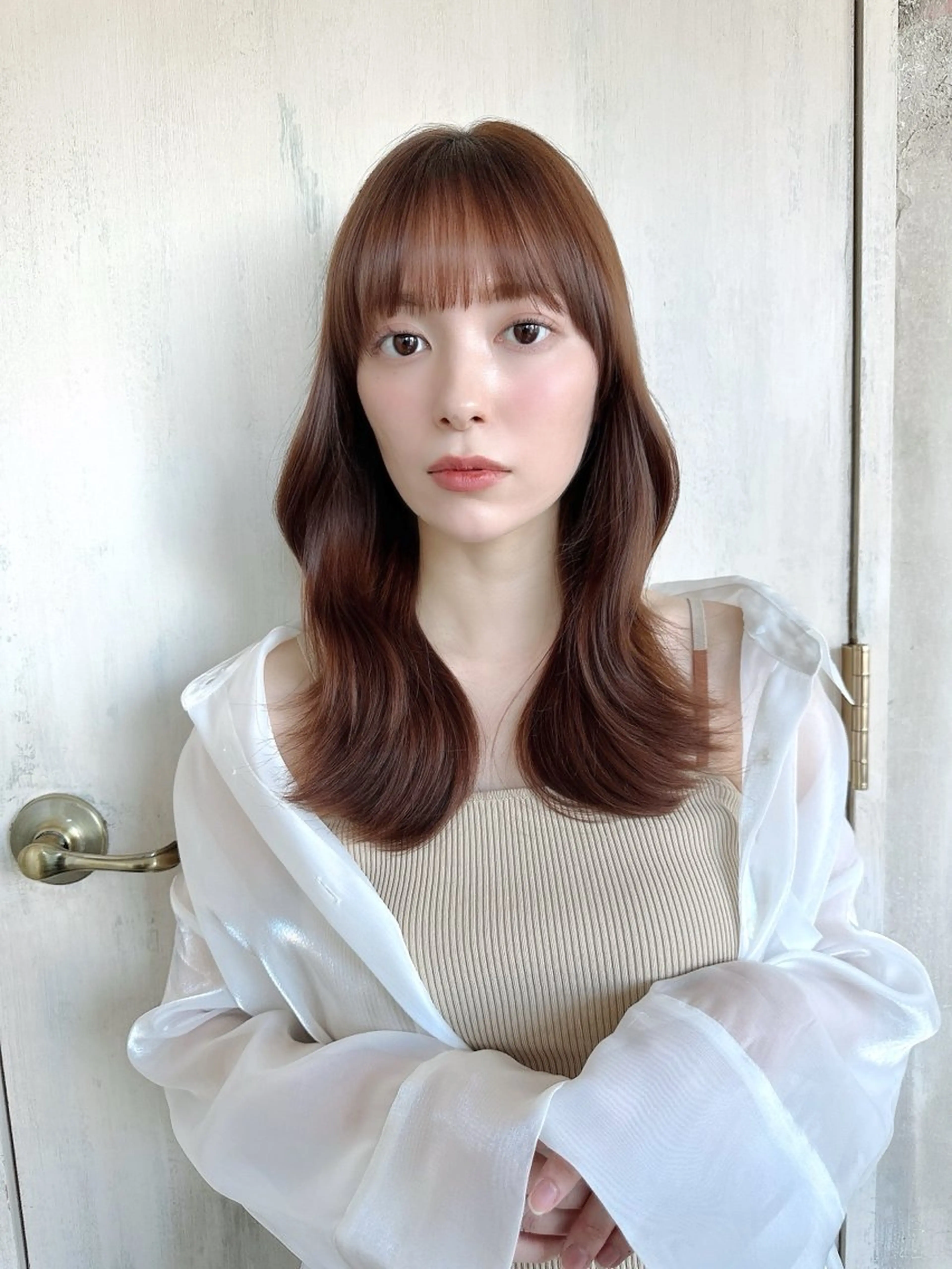 ２回目以降の方✨潤いあるカラー✨カット＋ヘアカラー＋ケアトリートメント14,500円の写真