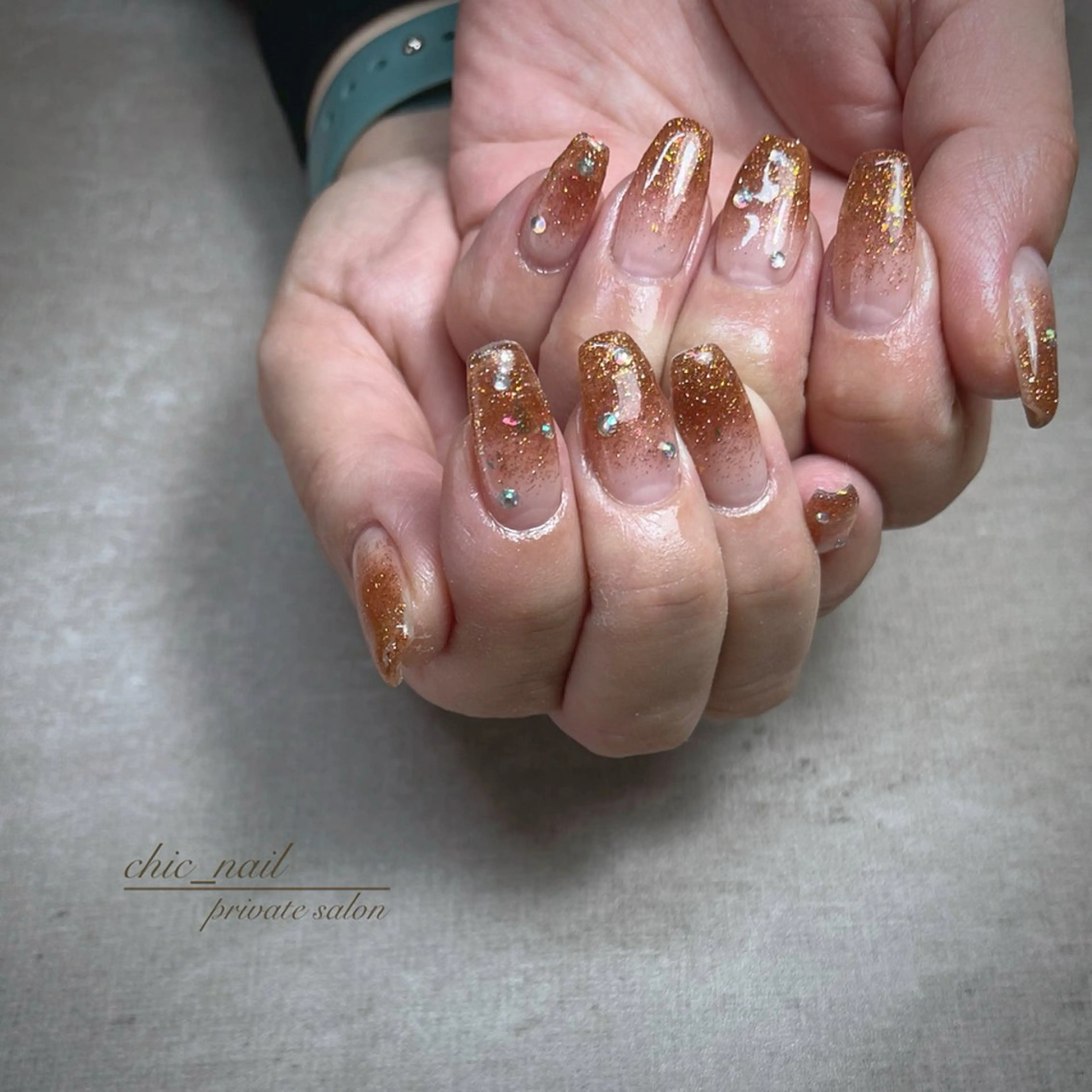 長さだし10本(チップ)💅ワンカラー・ラメグラ・シンプルお任せアートの写真