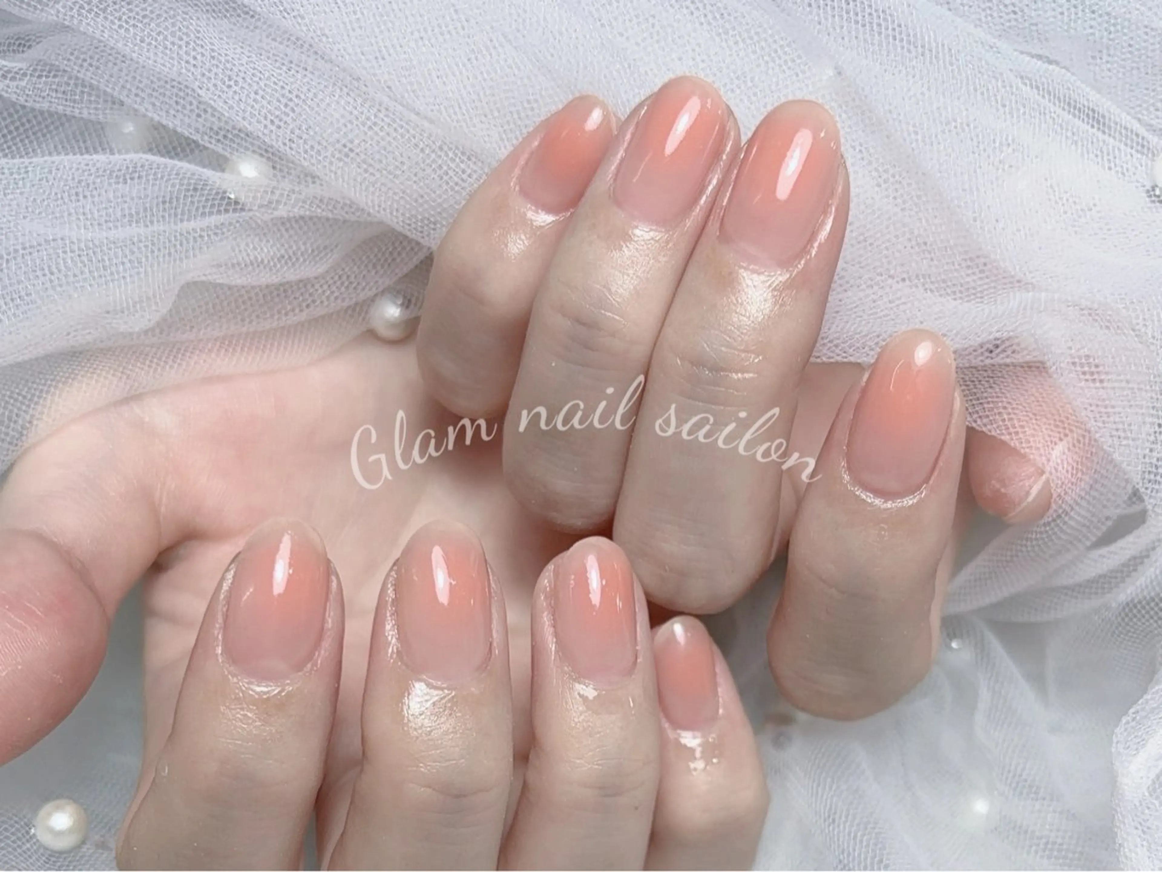 ネイル エツメ💅 長さだし🎀デザインのネイルデザイン