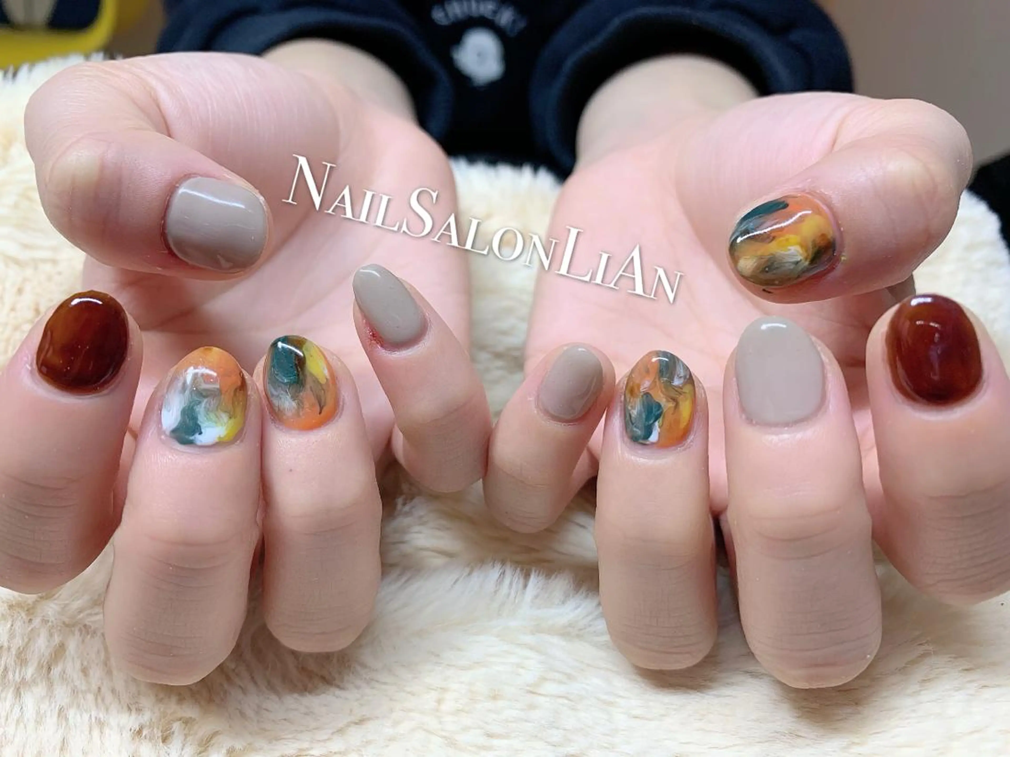 ネイル 持ち込み ハンドネイル NailSalon LiAnのネイルデザイン
