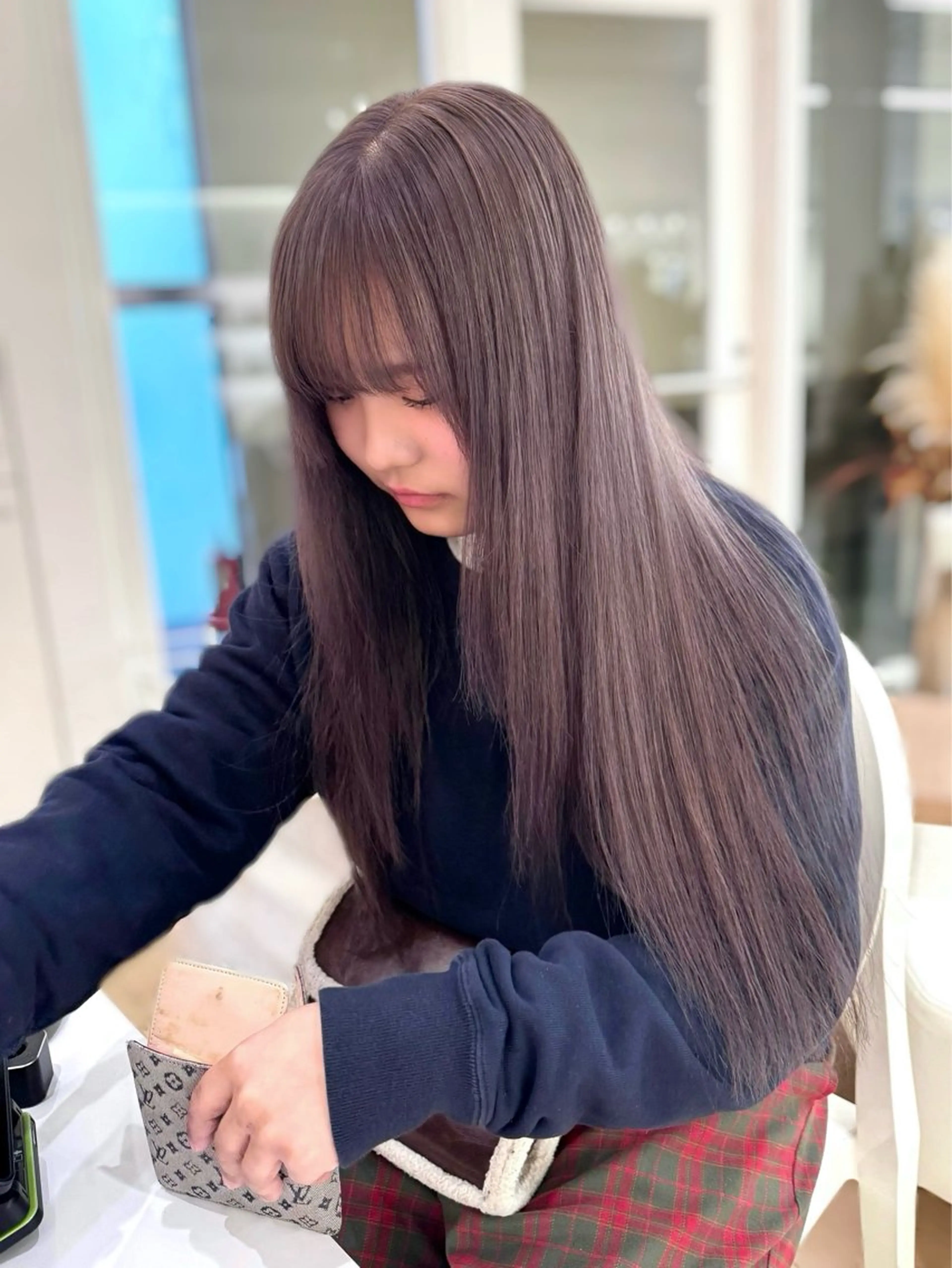 ロング カラー カット ヘアカラー トリートメント ♡ParveMix 花房 菜乃♡のヘアスタイル