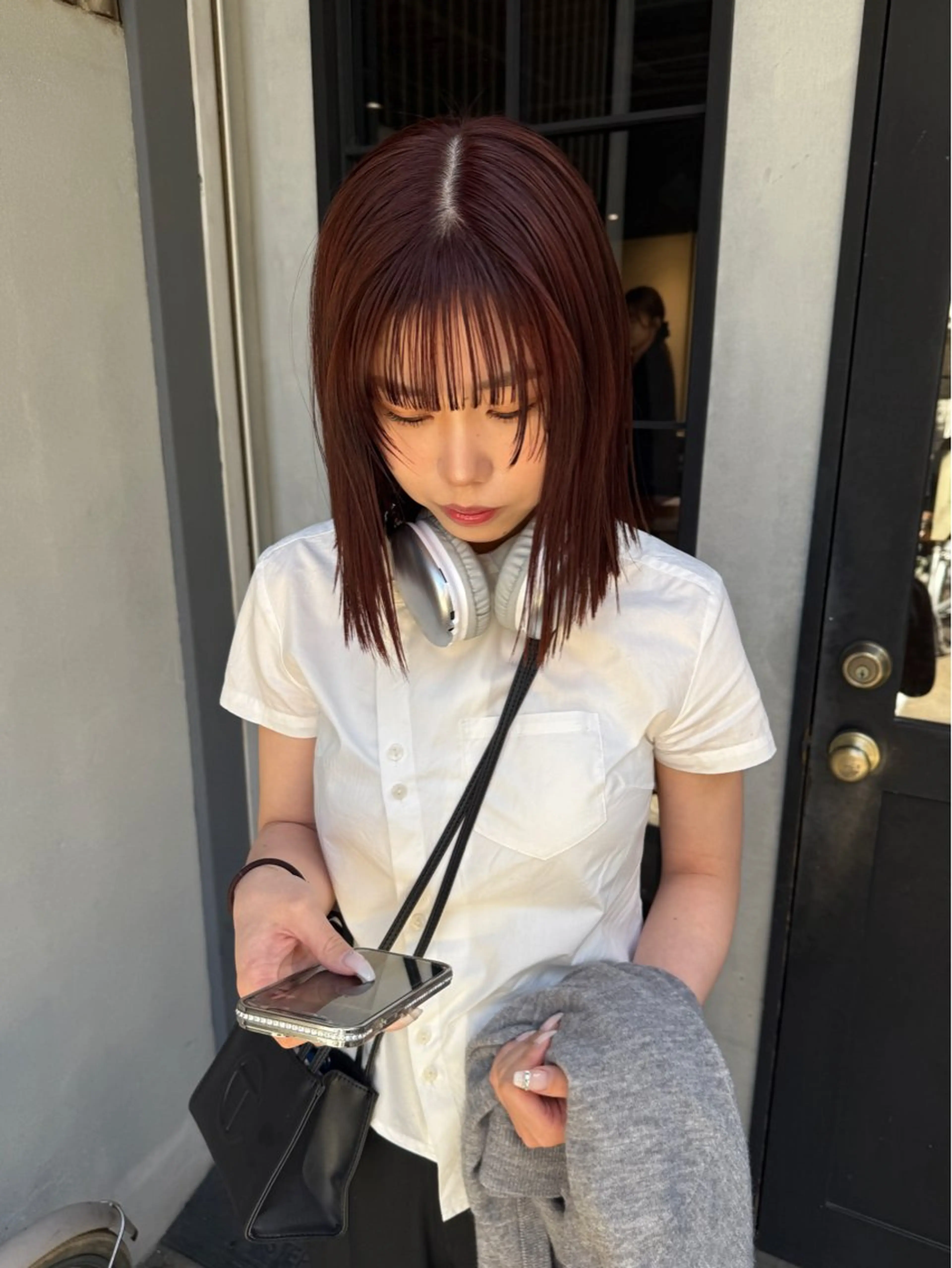 ミディアム カラー オレンジ カット ヘアカラー トリートメント fubuki🪷 似合わせカットカラーのヘアスタイル