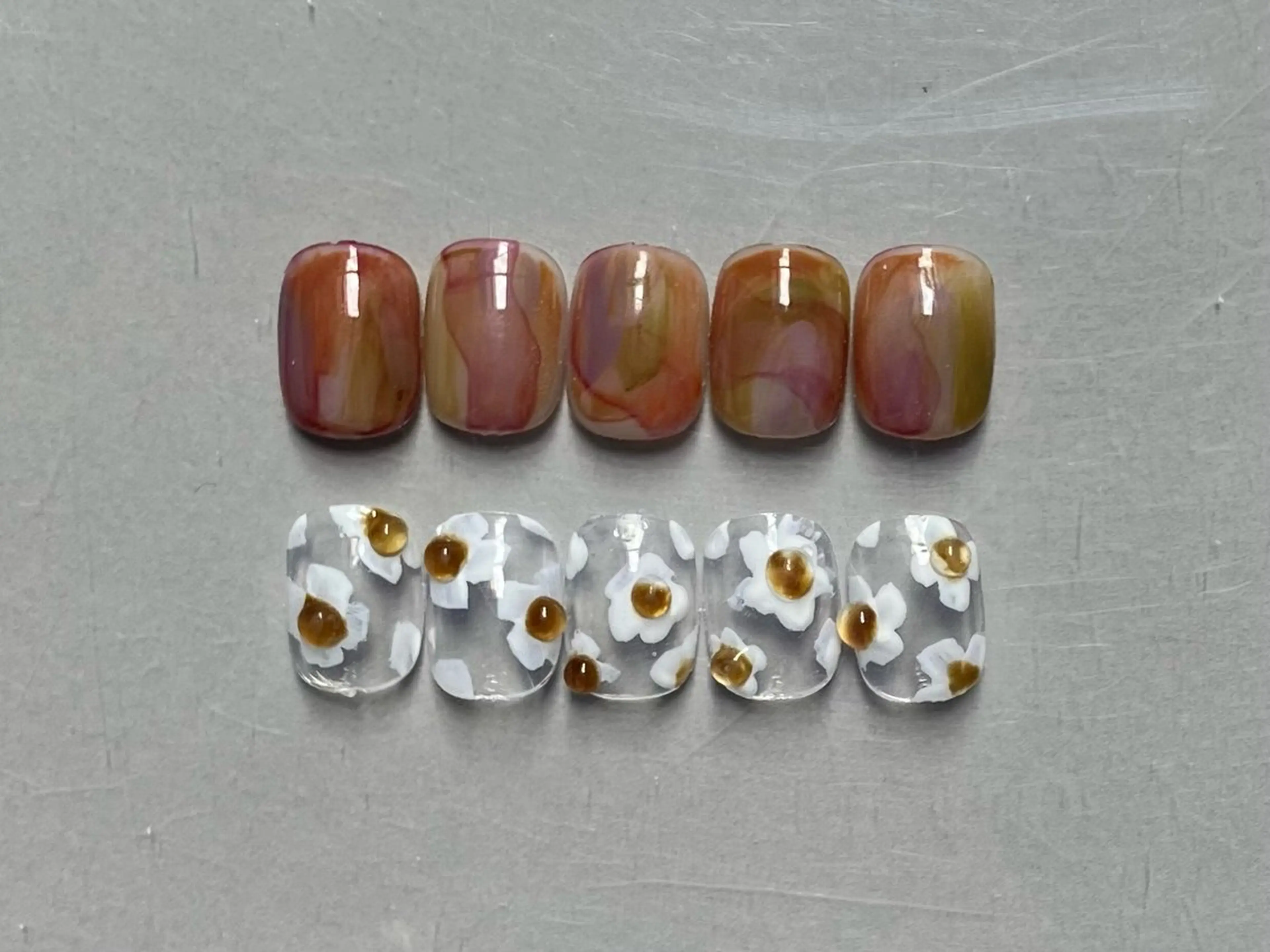 ショート ハンドネイル フットネイル @Unica_ honmachiのネイルデザイン