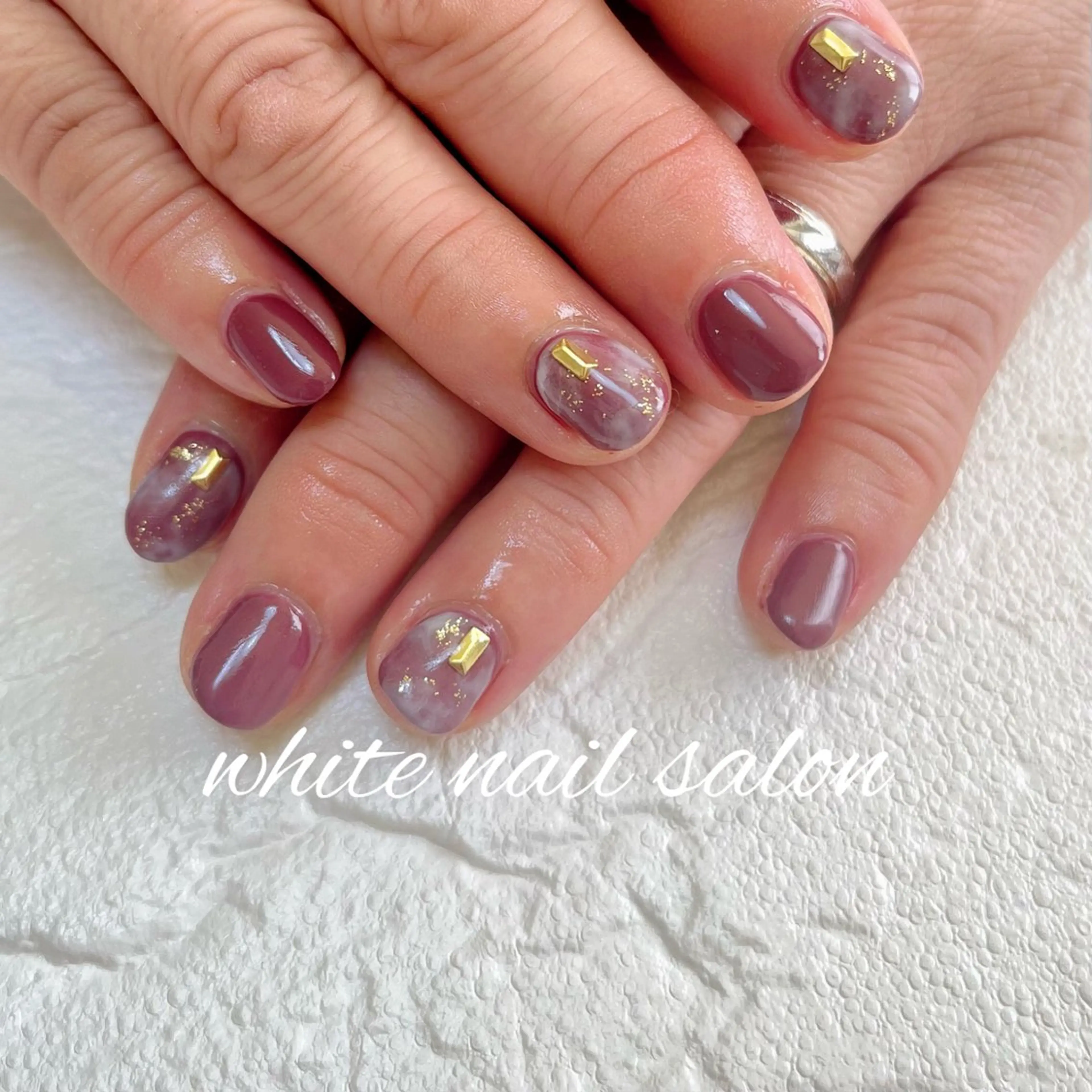 ネイル ラメ(グリッター) ハンドネイル white nail salonのネイルデザイン