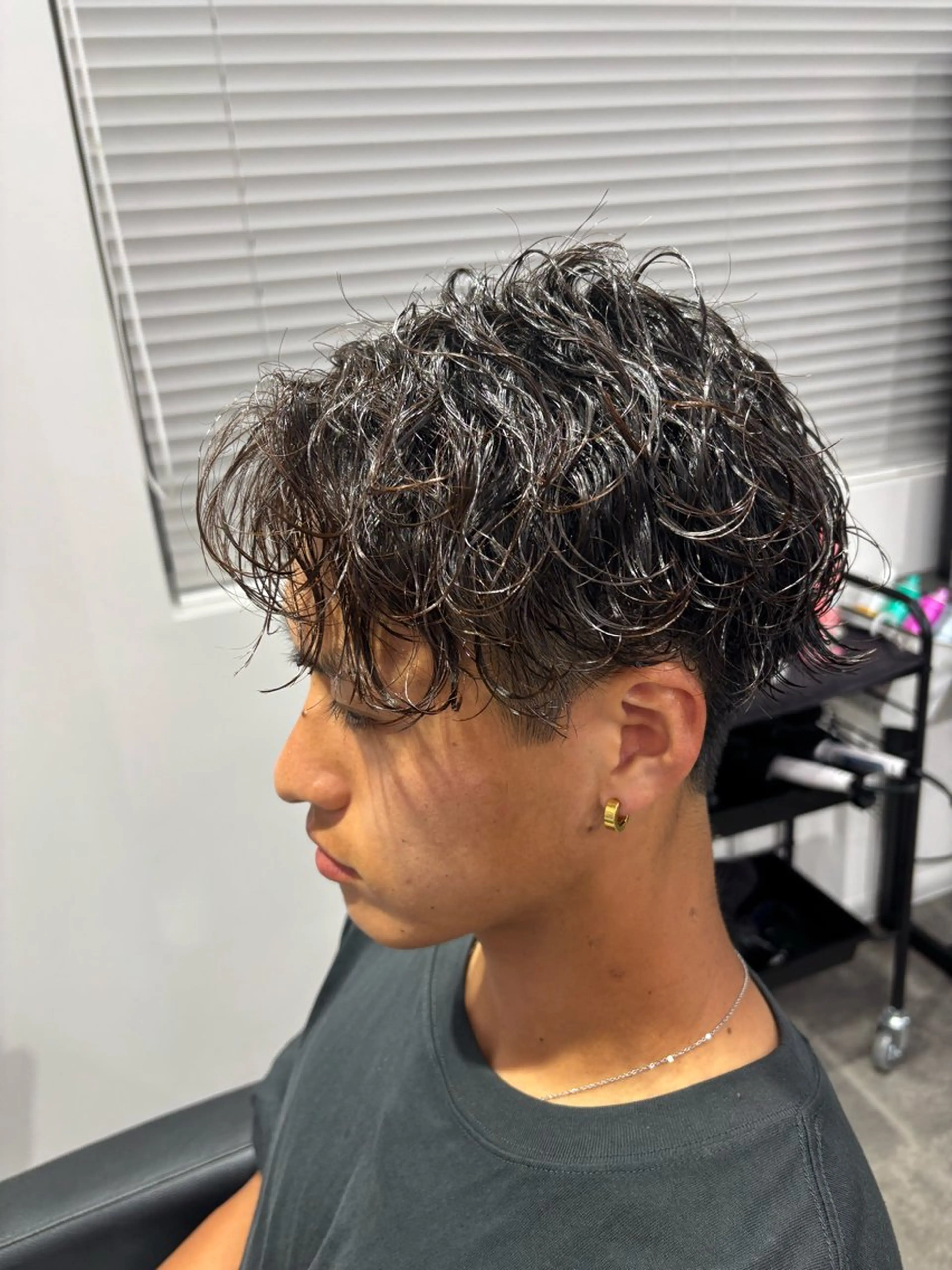 メンズ カット パーマ フェザーパーマ職人 🪽yutoのヘアスタイル