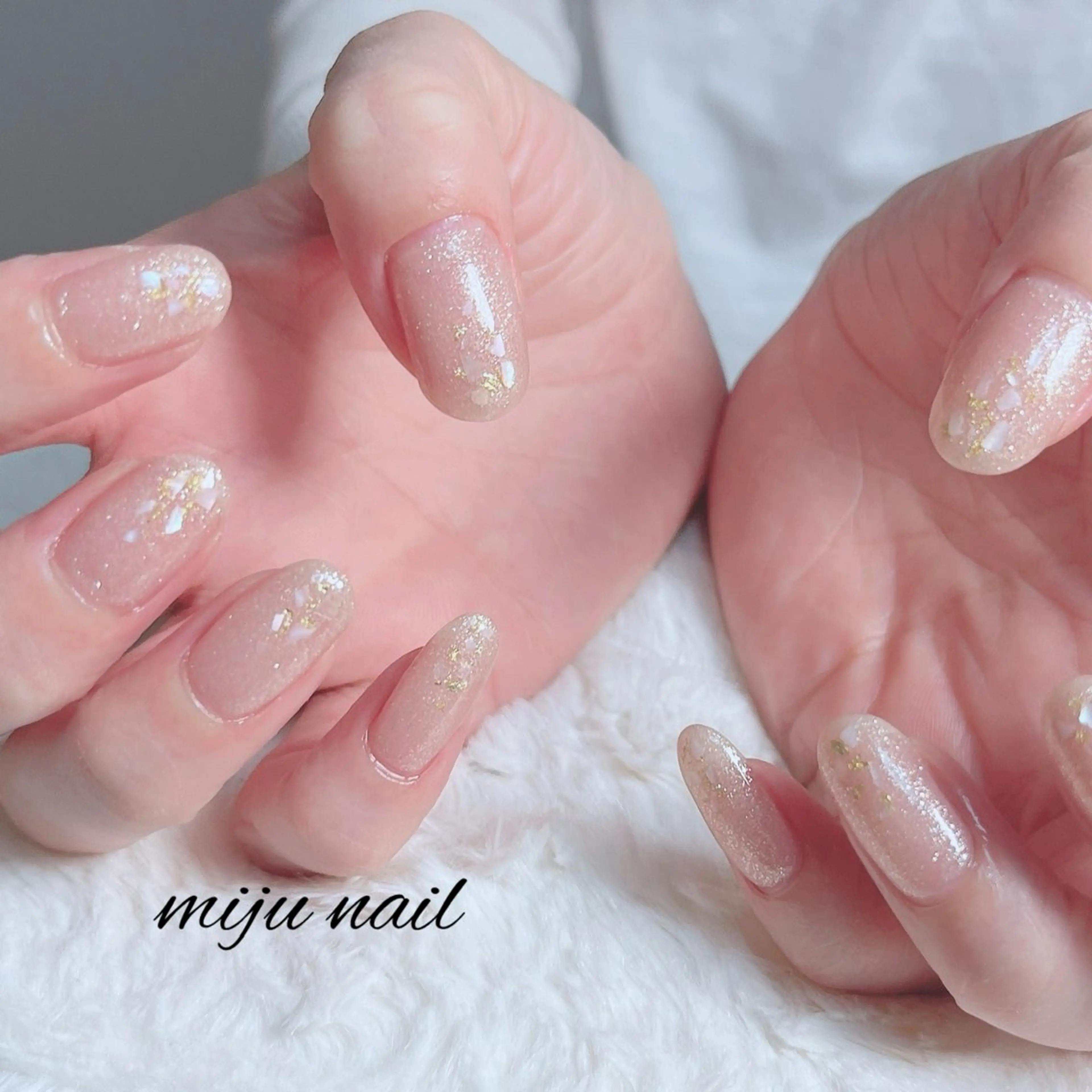 ネイル ❁miju nail 大人上品/自爪育成のネイルデザイン