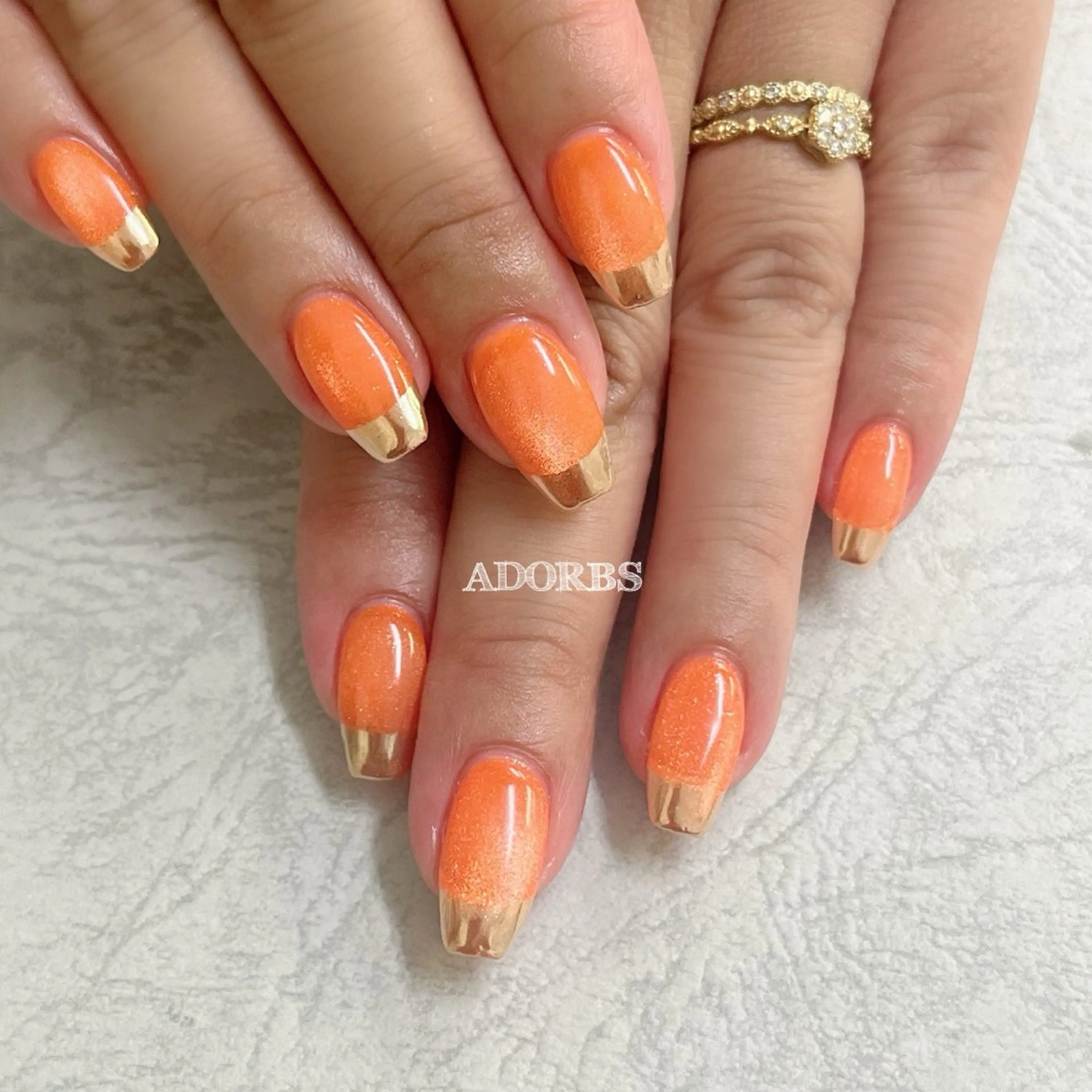 ネイル フレンチネイル マグネットネイル ミラーネイル ハンドネイル ADORBS ✩上福岡のネイルデザイン