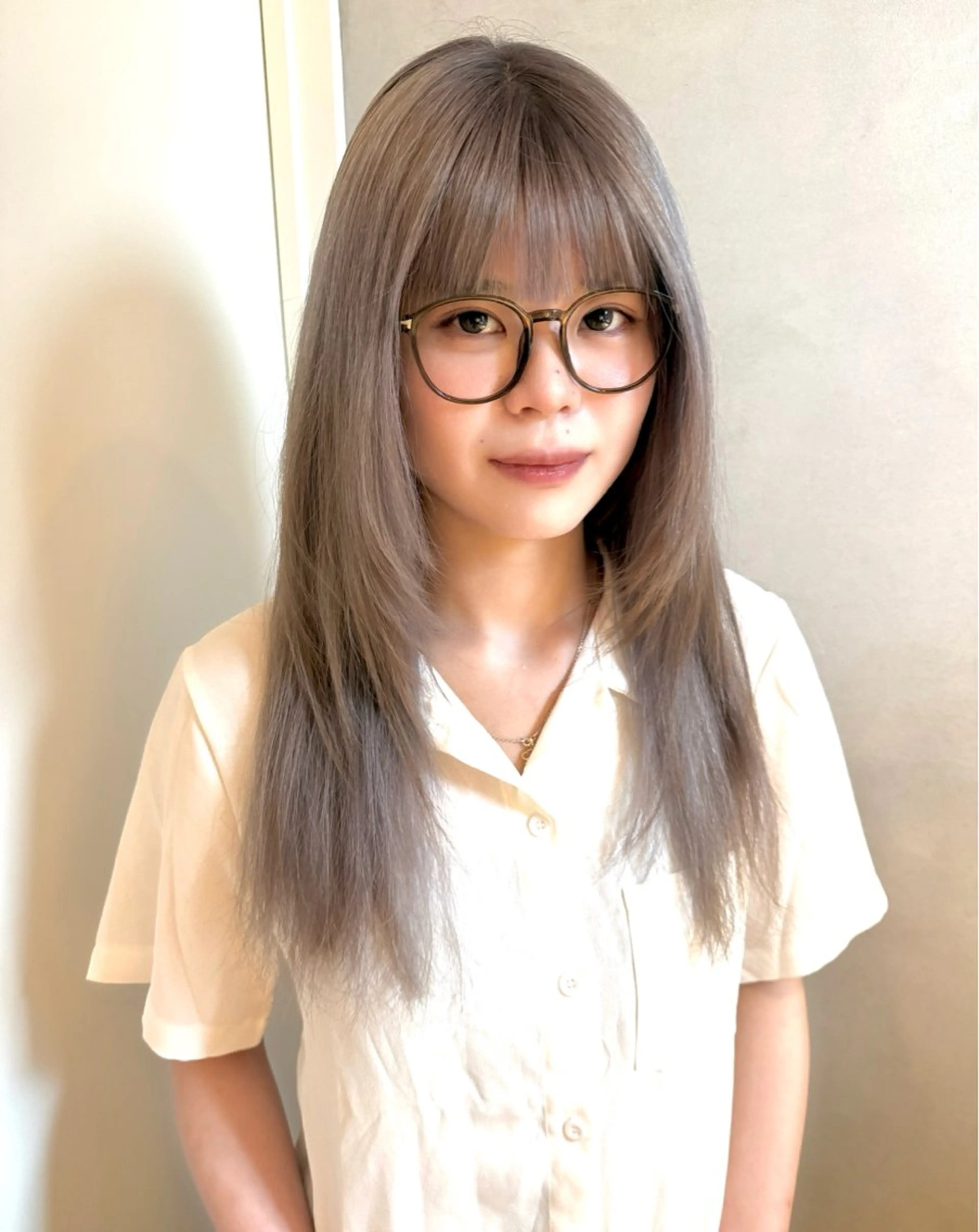 セミロング カラー ヘアカラー カラー特化/ブリーチ 梅田中崎町/あかりのヘアスタイル