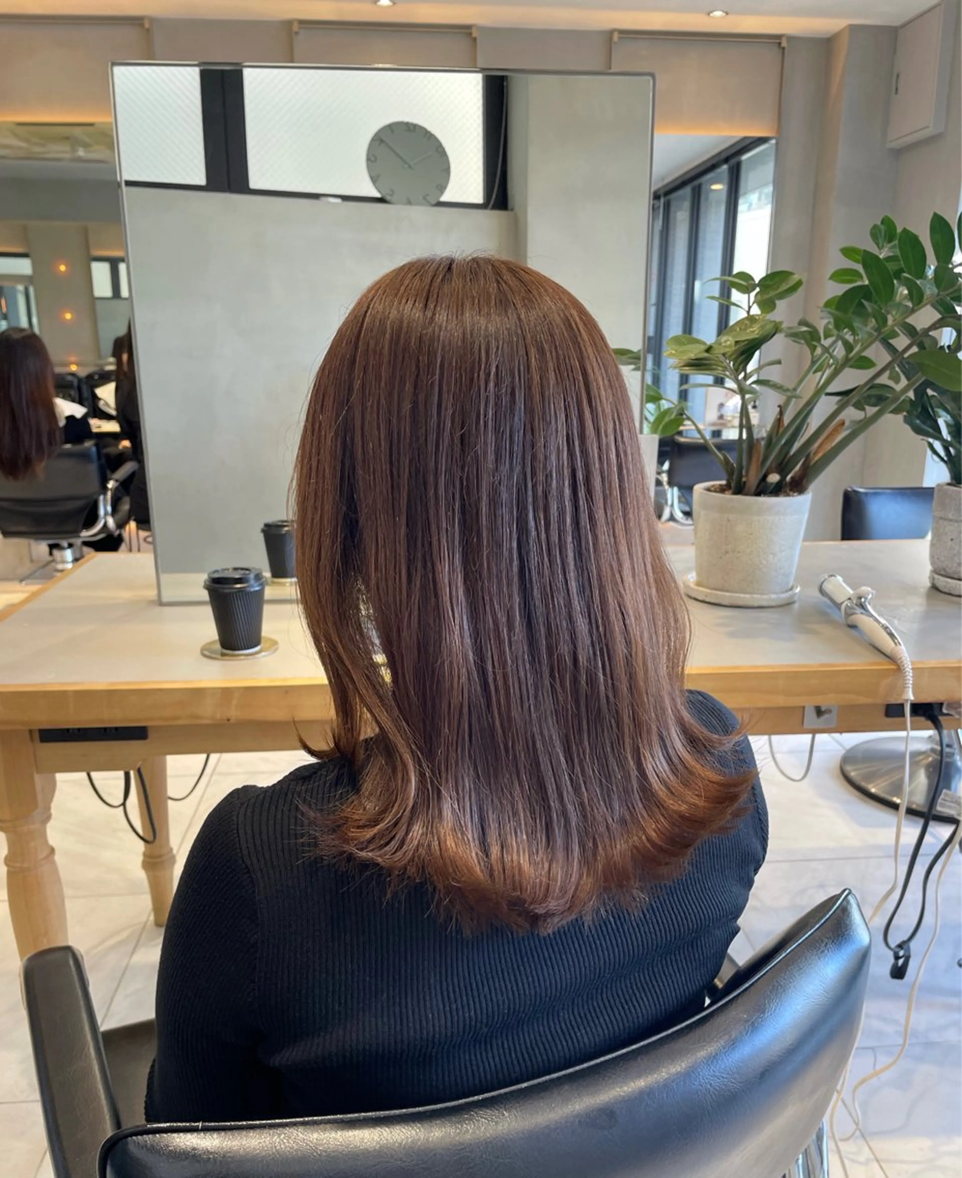 セミロング カラー ヘアアレンジ 艶髪/レイヤーカット 🐣misakiのヘアスタイル