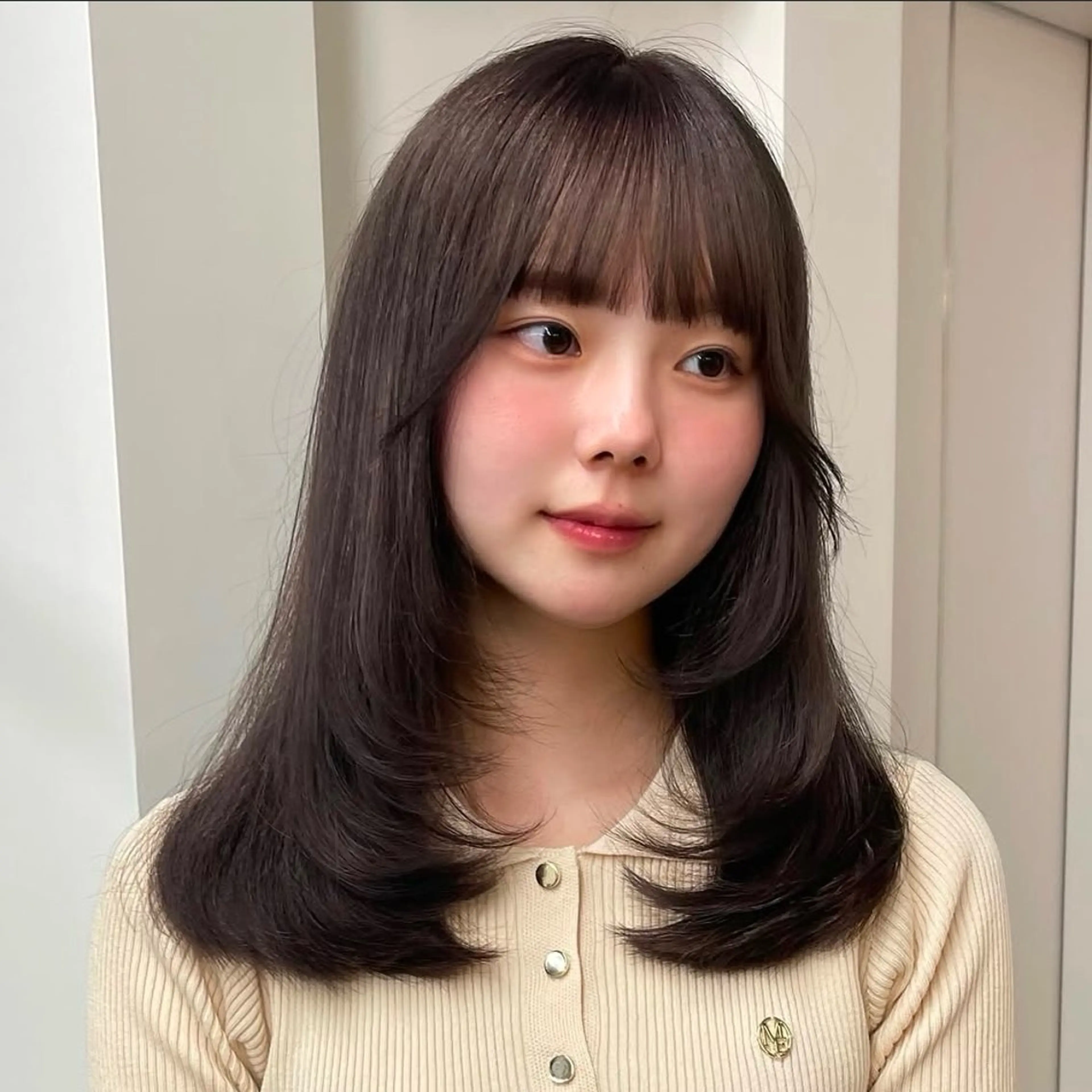 カラー カット ヘアカラー トリートメント 透明感ワンカラー梅田 ダブルカラー/川上のヘアスタイル