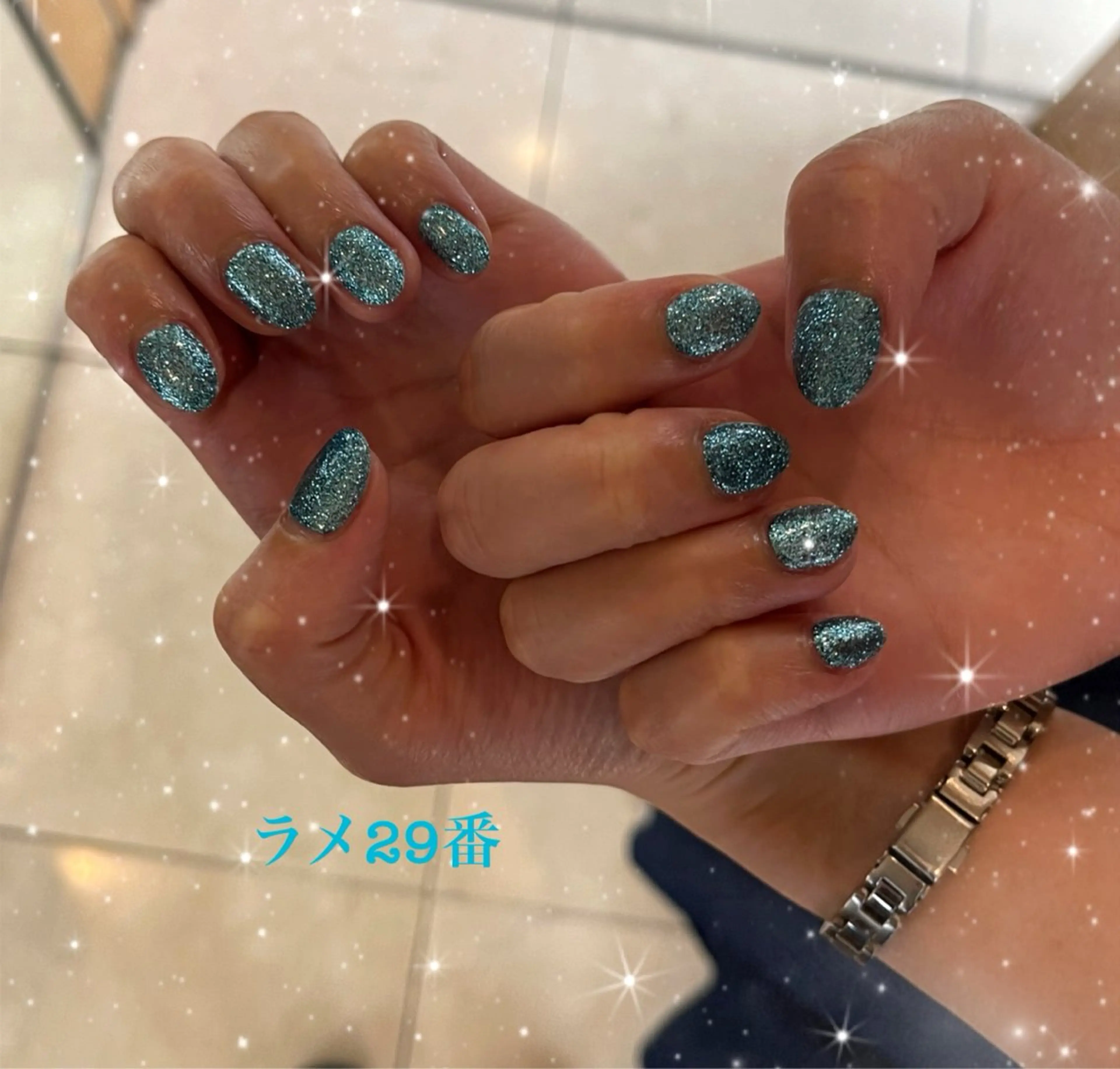 ネイル ラメ(グリッター) MAXKELLY Asahiのネイルデザイン