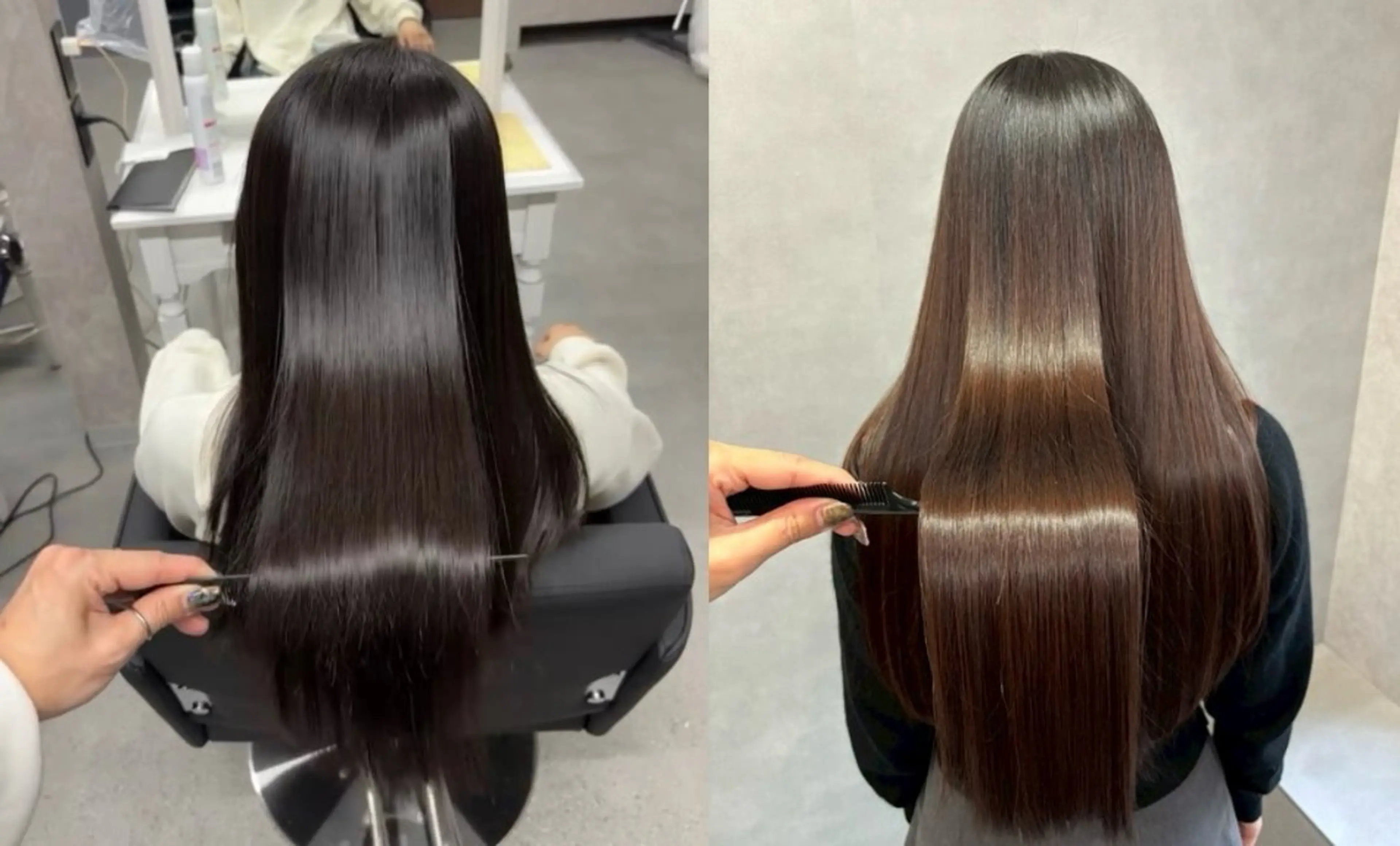 ロング ulu by dot.所属・かがみはやと 髪質改善/縮毛矯正のヘアスタイル