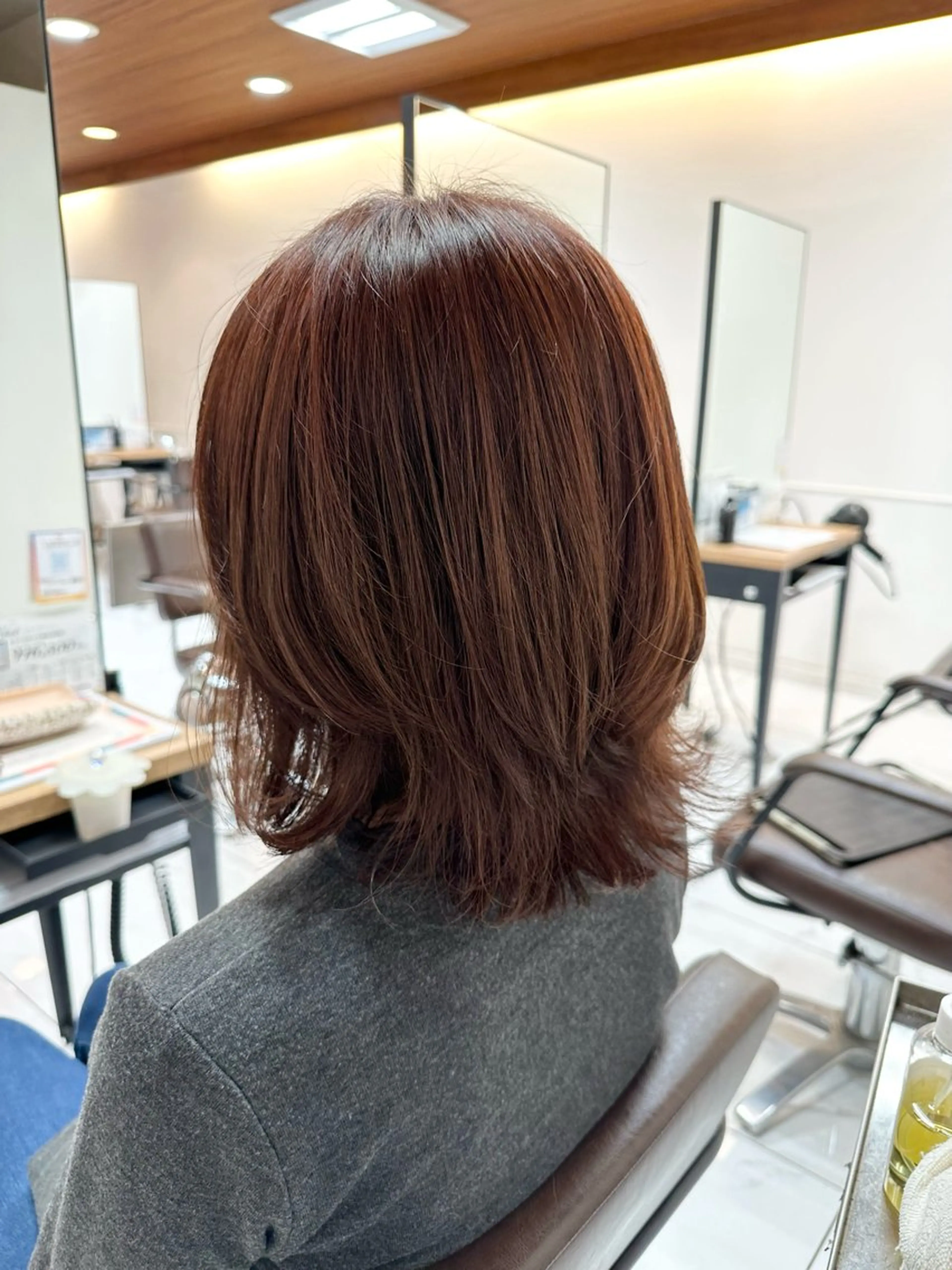 ミディアム パーマ GRANDEUR 堀内のヘアスタイル