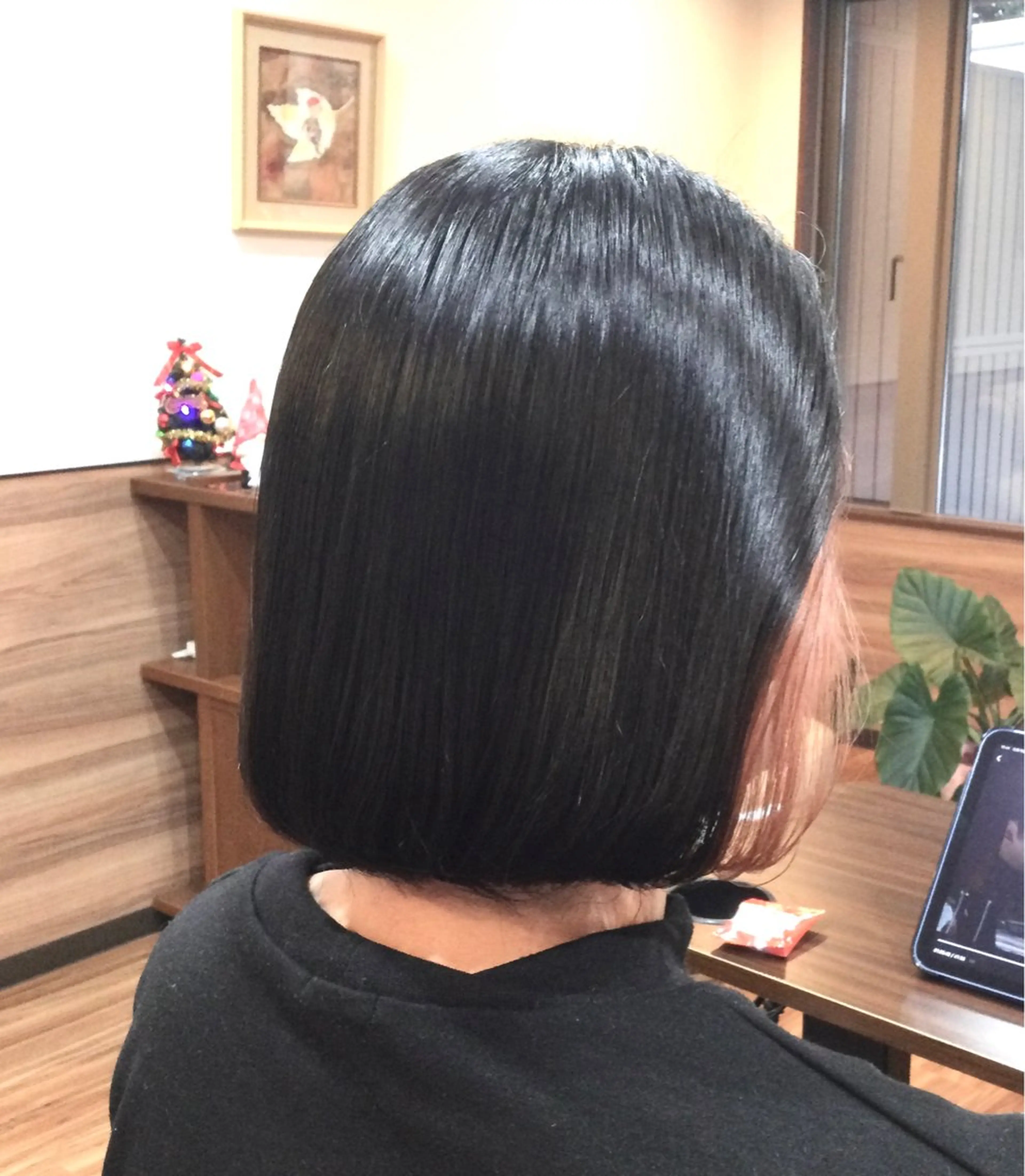 ミディアム カラー イヤリングカラー トリートメント Annon プライベートサロンのヘアスタイル