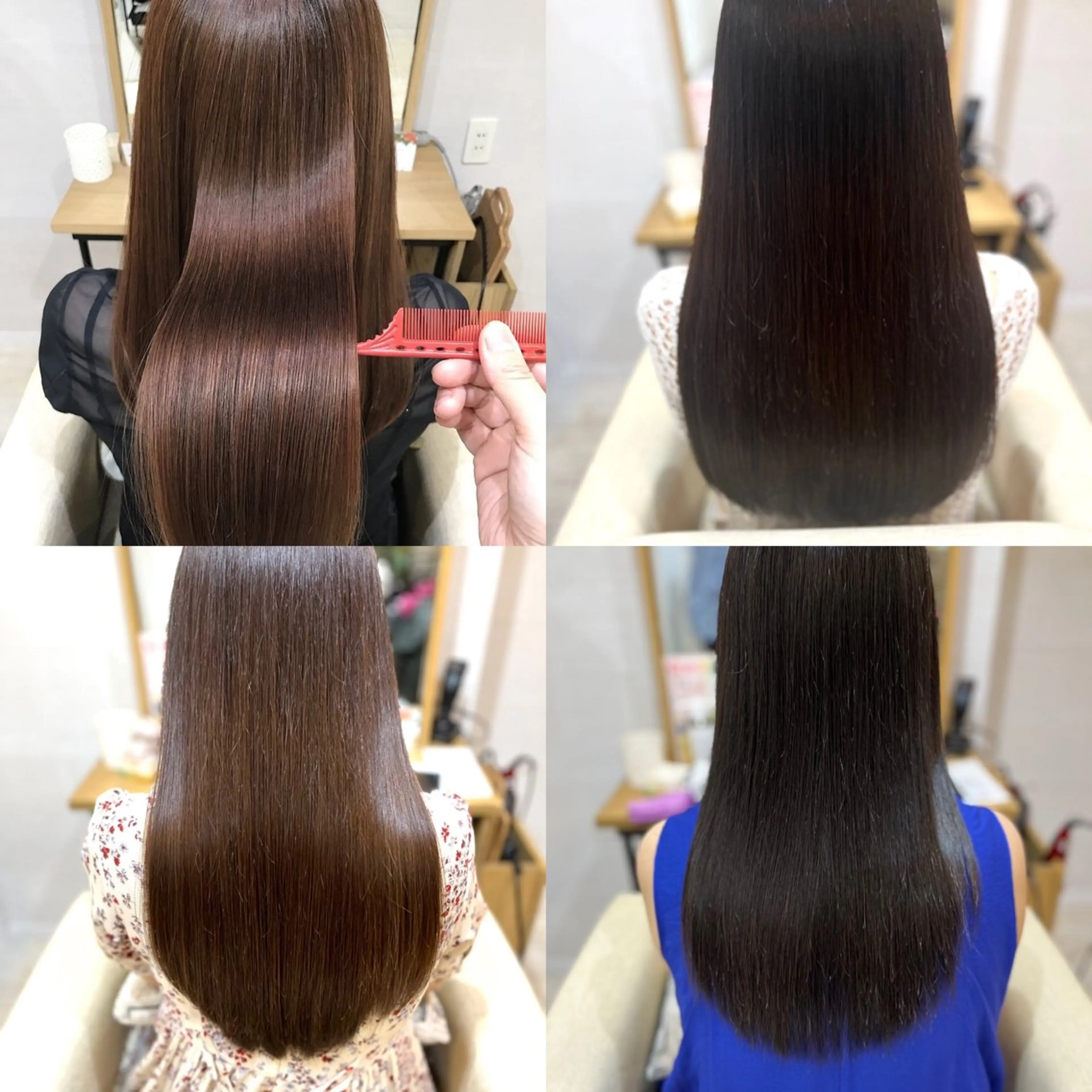 カット+カラー(リタッチ)+髪質改善トリートメントの写真