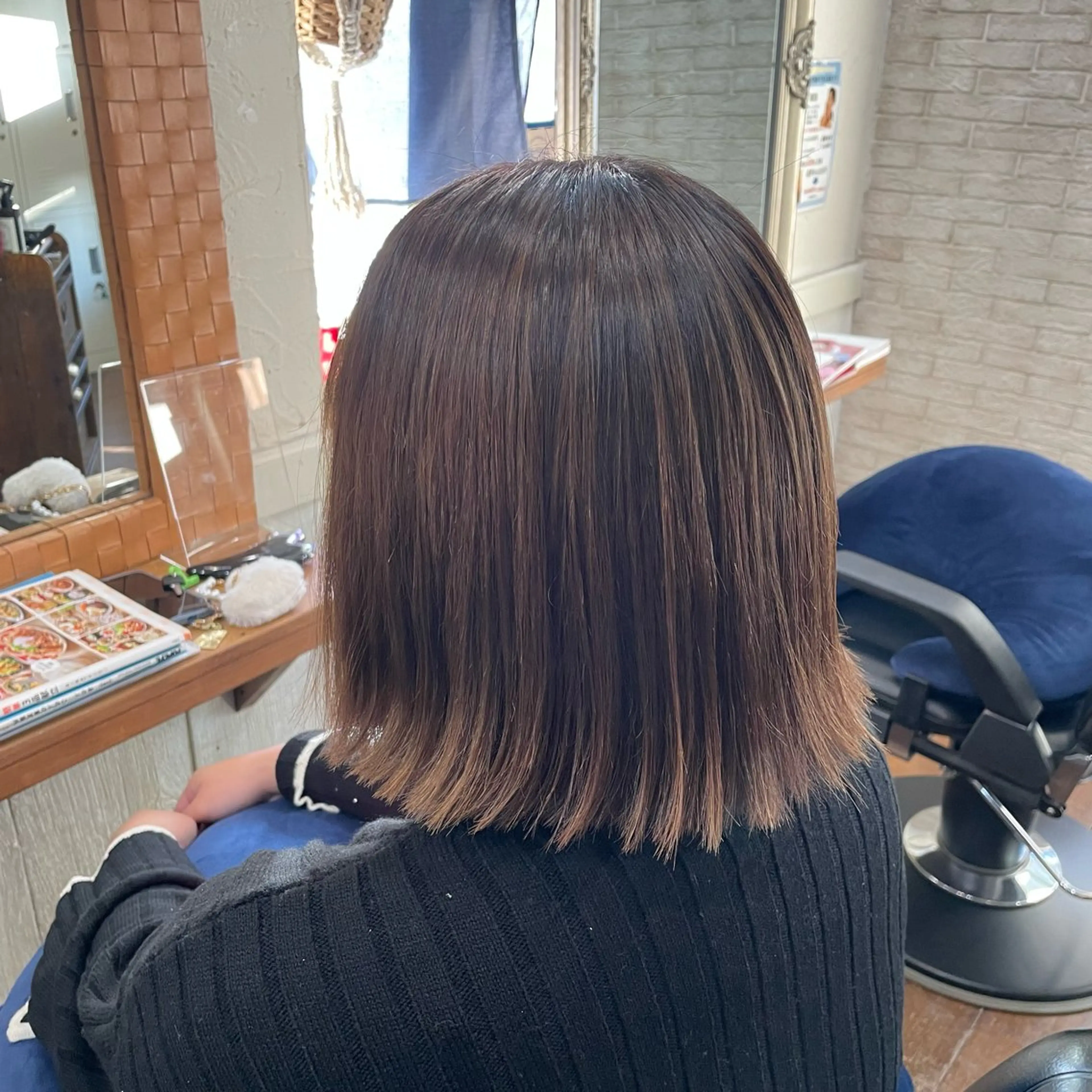 ミディアム カラー パーマ 梶田 楓子のマツエク・マツパデザイン