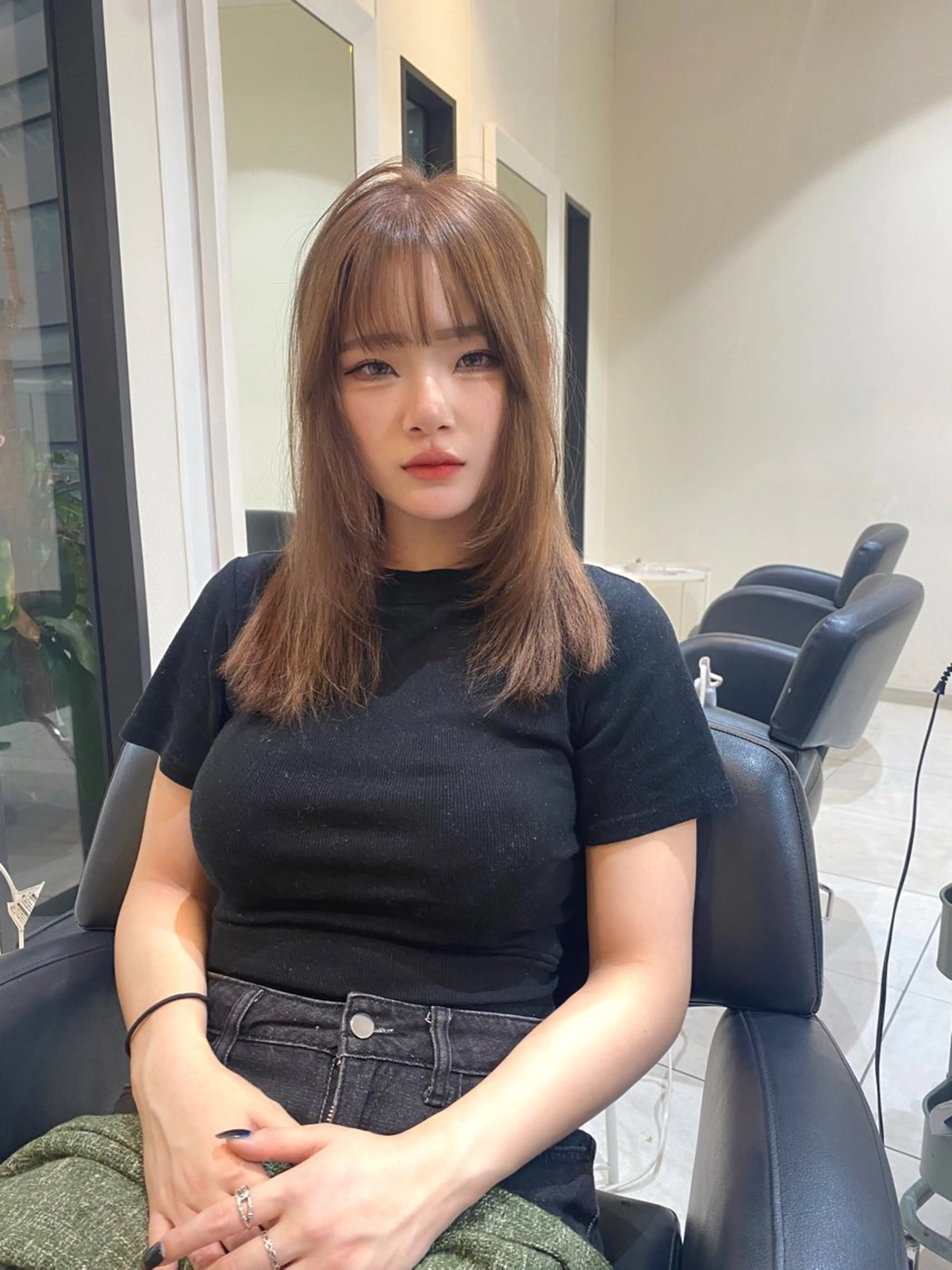 セミロング カラー ブラウンカラー カット ヘアカラー トリートメント mai / linoah˚✧のヘアスタイル