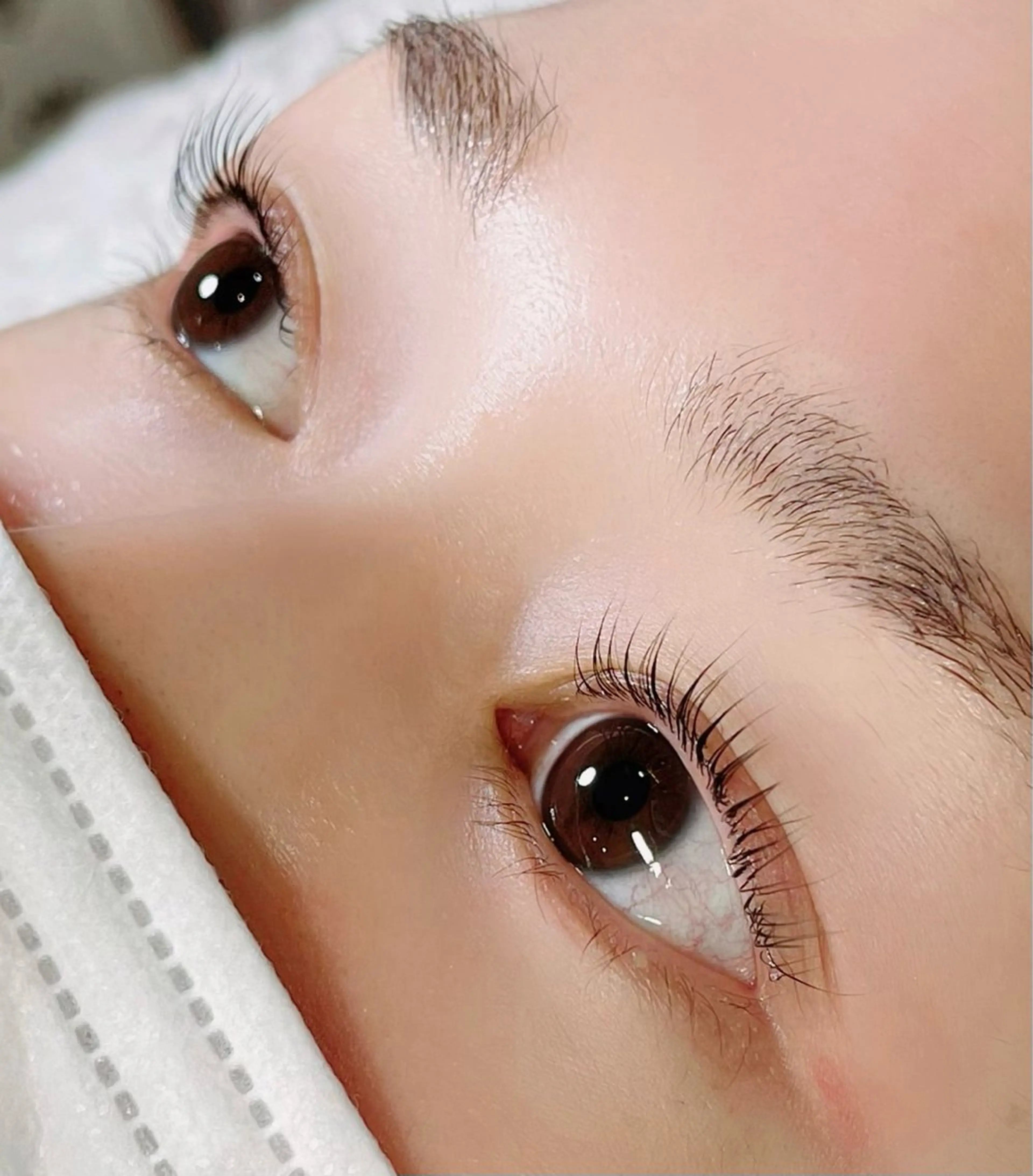 マツエク・マツパ フラットラッシュ パリジェンヌラッシュリフト 一重×まつ毛パーマ ボリュームラッシュ Charme 五反田・不動前・目黒のマツエク・マツパデザイン