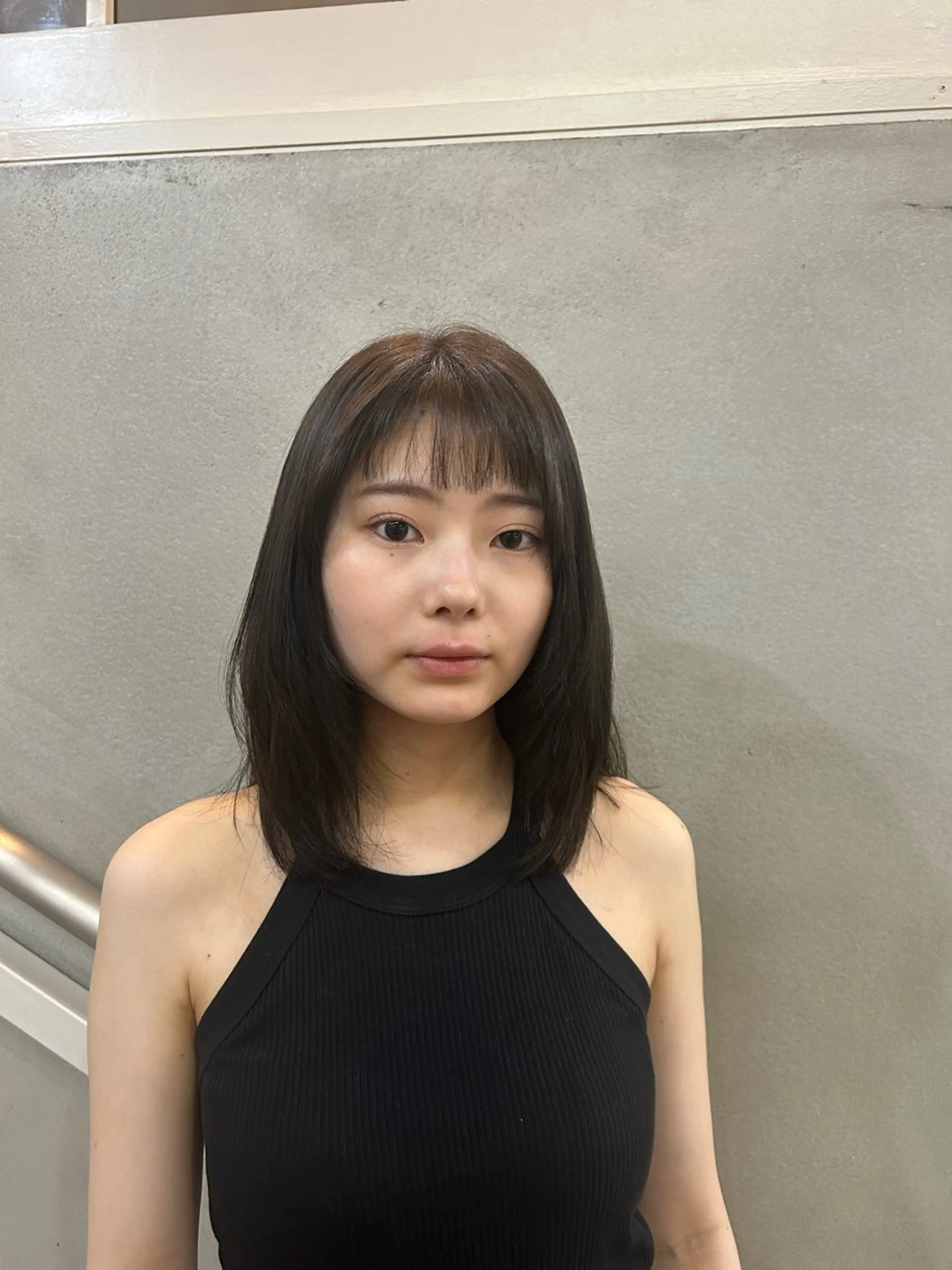 ミディアム カラー 艶髪に✧ / 透明感 カラー / 冨成のヘアスタイル