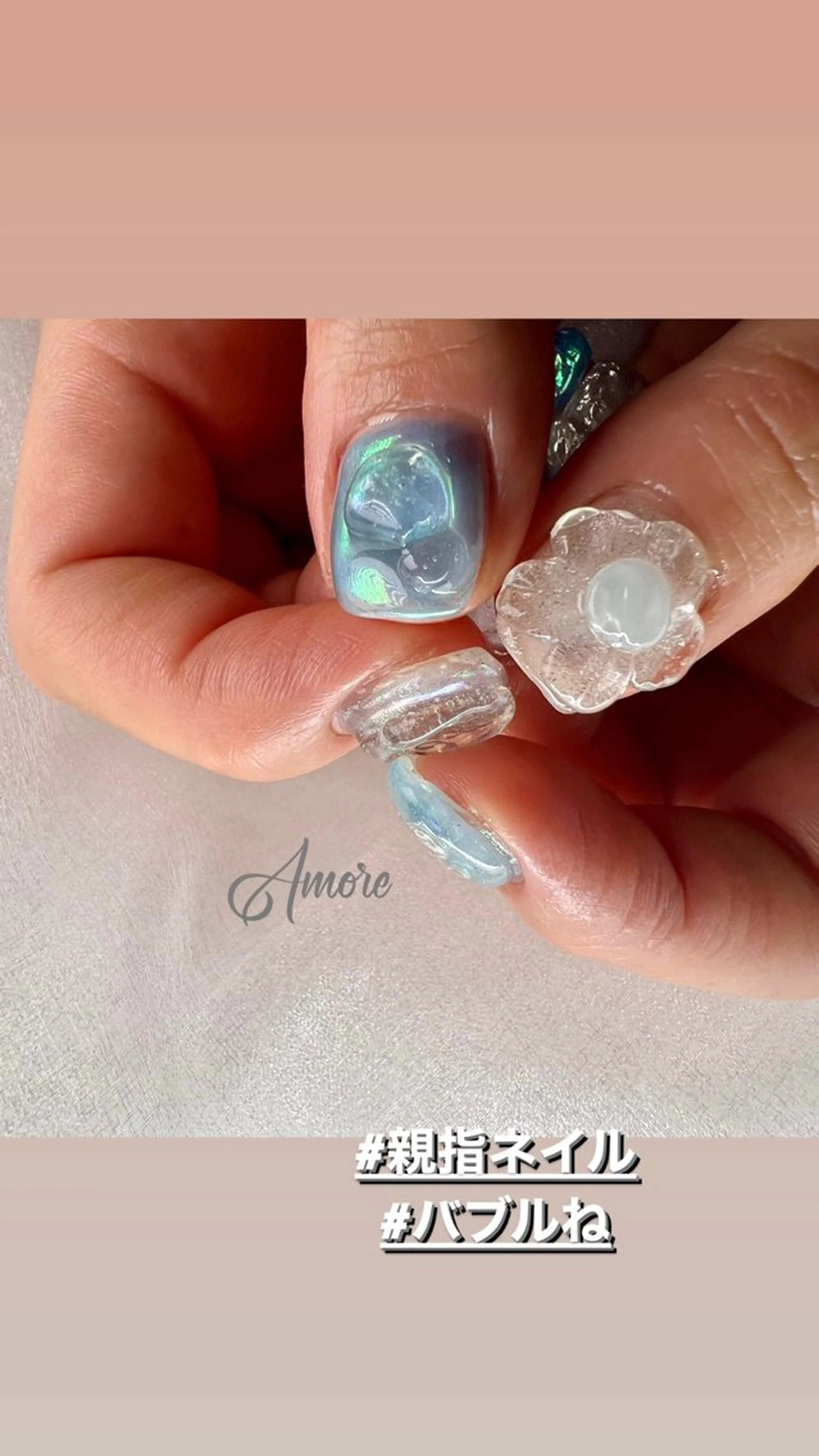 ネイル ジェルネイル 韓国ネイル パラジェル 夏ネイル You kyehwaのネイルデザイン
