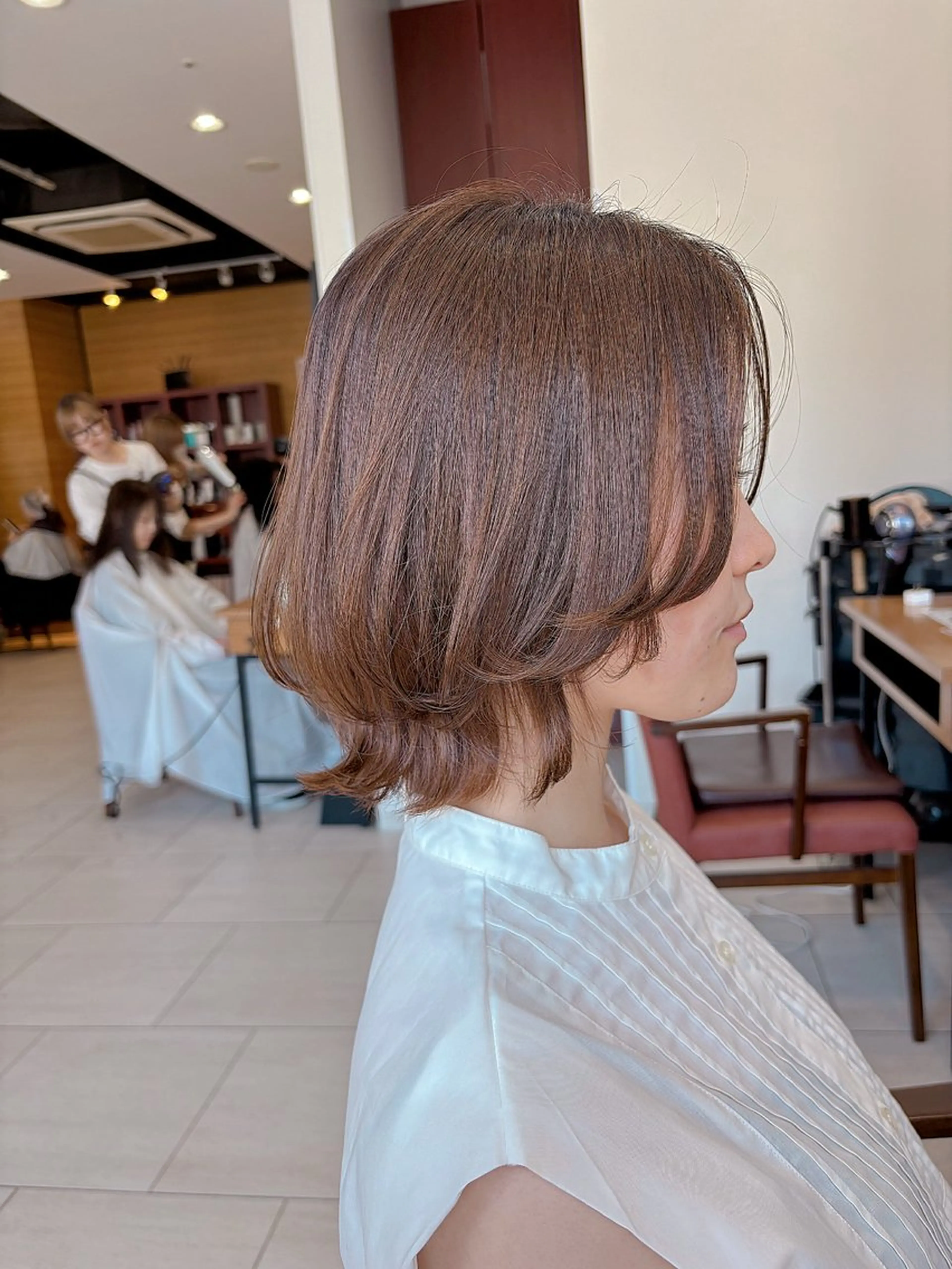 ミディアム ボブレイヤー ボブ レイヤーカット ボブ/ミディアム 親しみやすさ/さくらのヘアスタイル