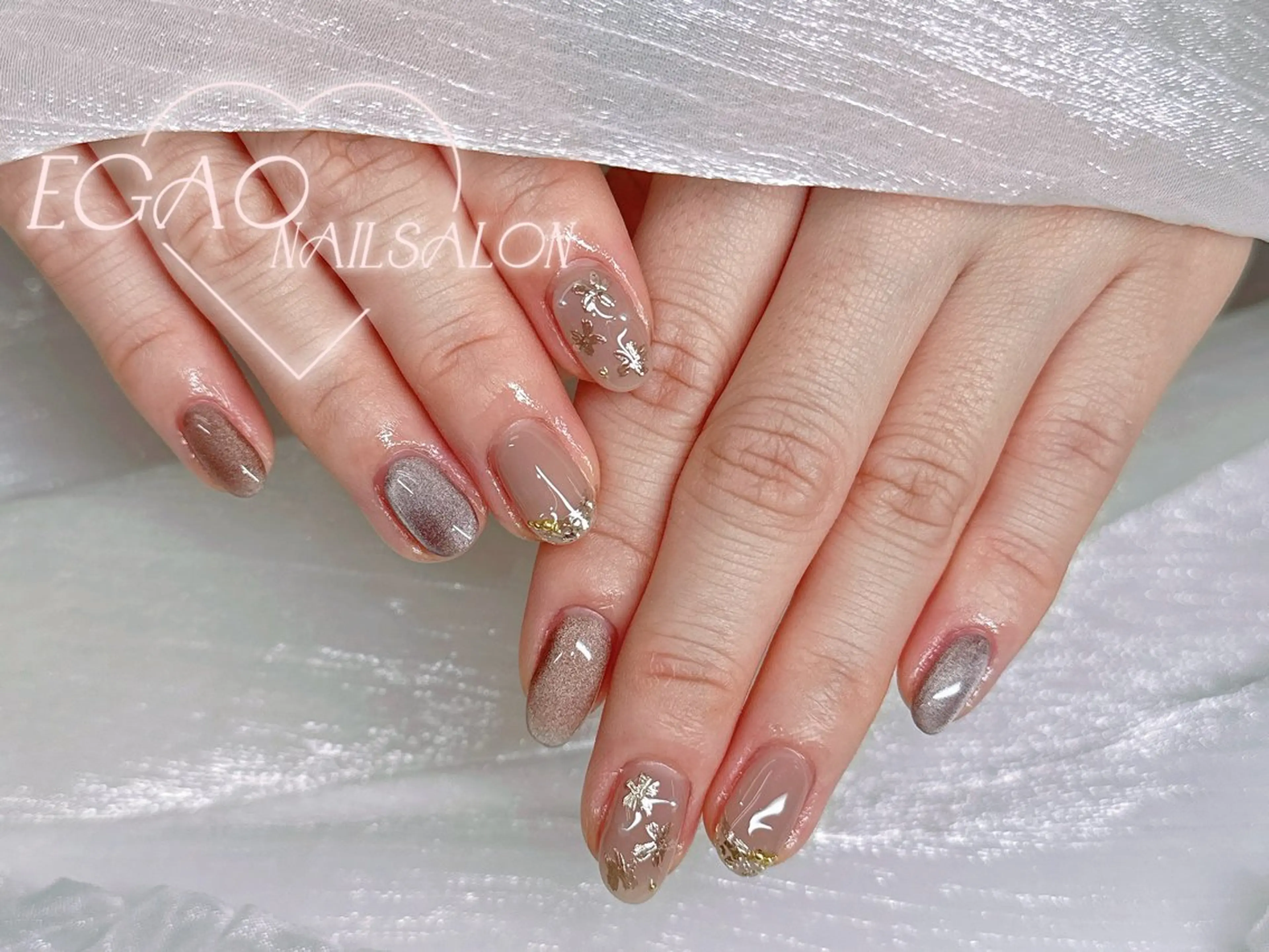 ネイル アートネイル フットネイル フレンチネイル ジェルネイル グラデーション ハンドネイル Egao Nail Salonのネイルデザイン