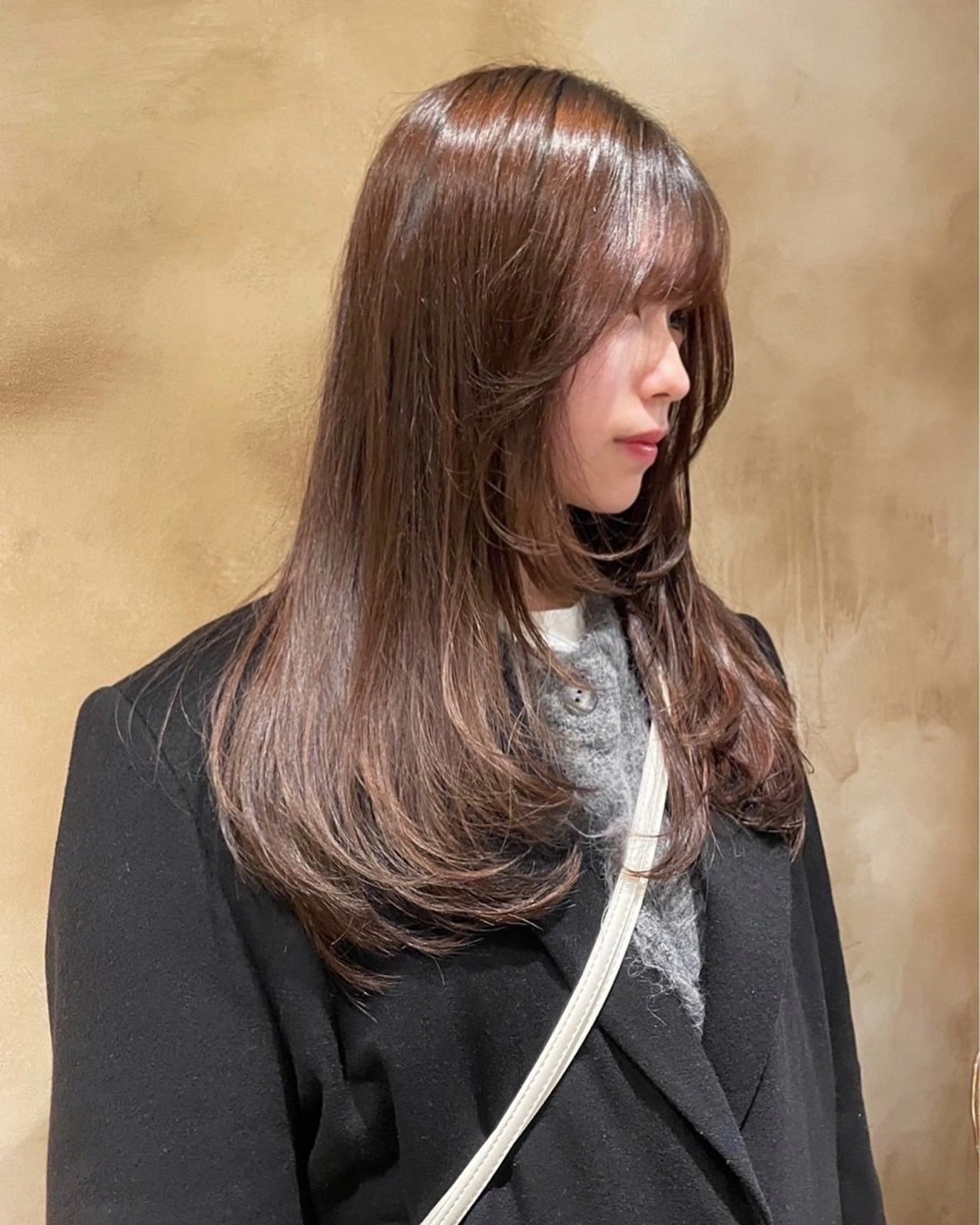 ロング カラー カット ヘアカラー zina 難波所属・Zina難波/ 韓国ヘア🐰mikuのヘアスタイル