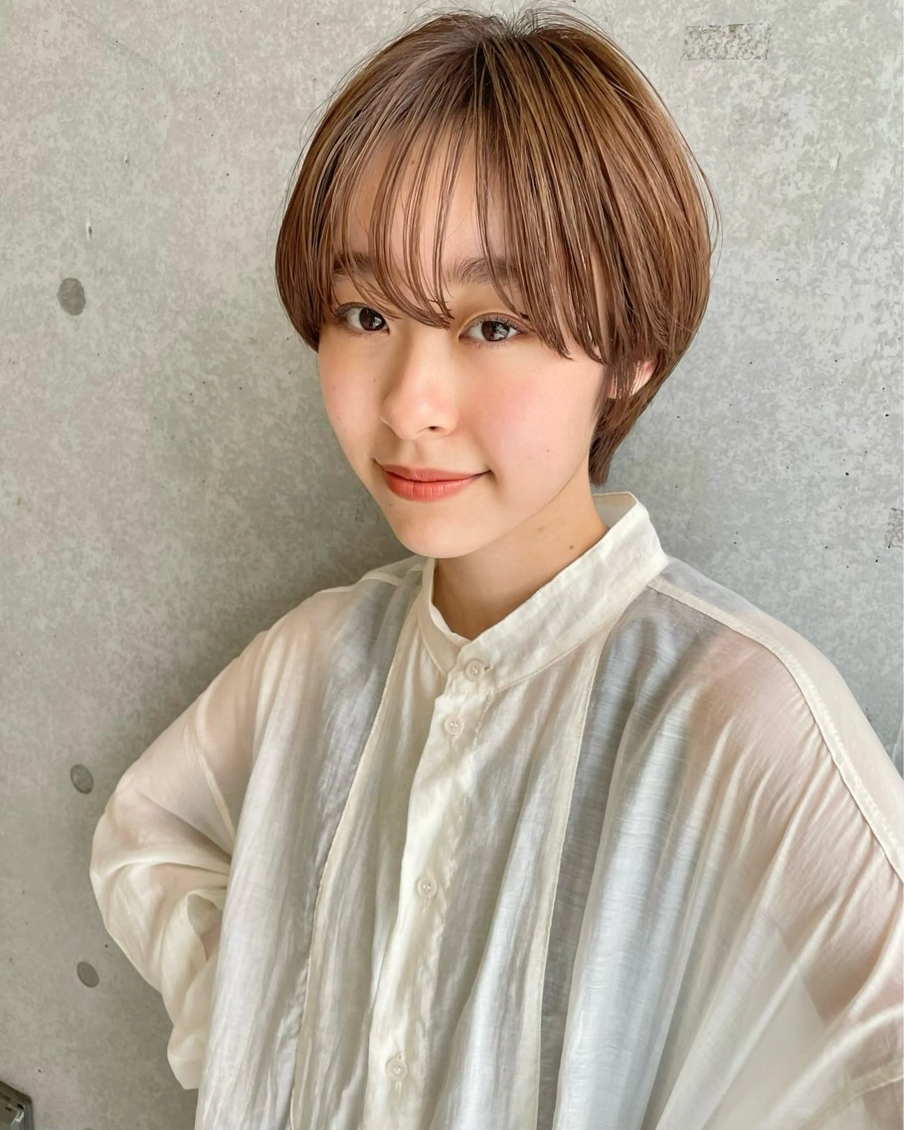 ショート カット レイヤー/韓国/ 顔周り/しんやのヘアスタイル