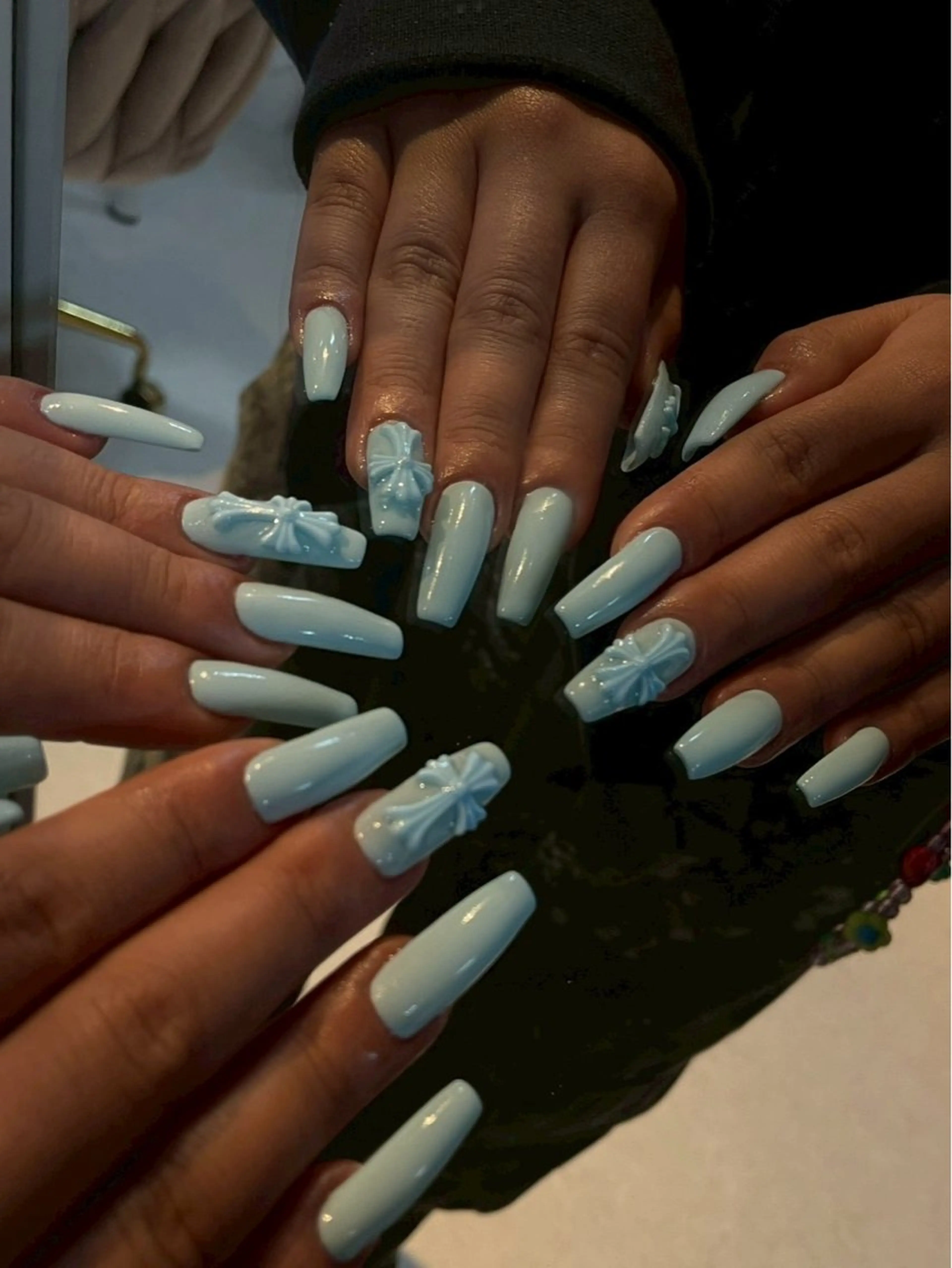 ネイル ブルー ハンドネイル SoLuna 【ソルナ】のネイルデザイン