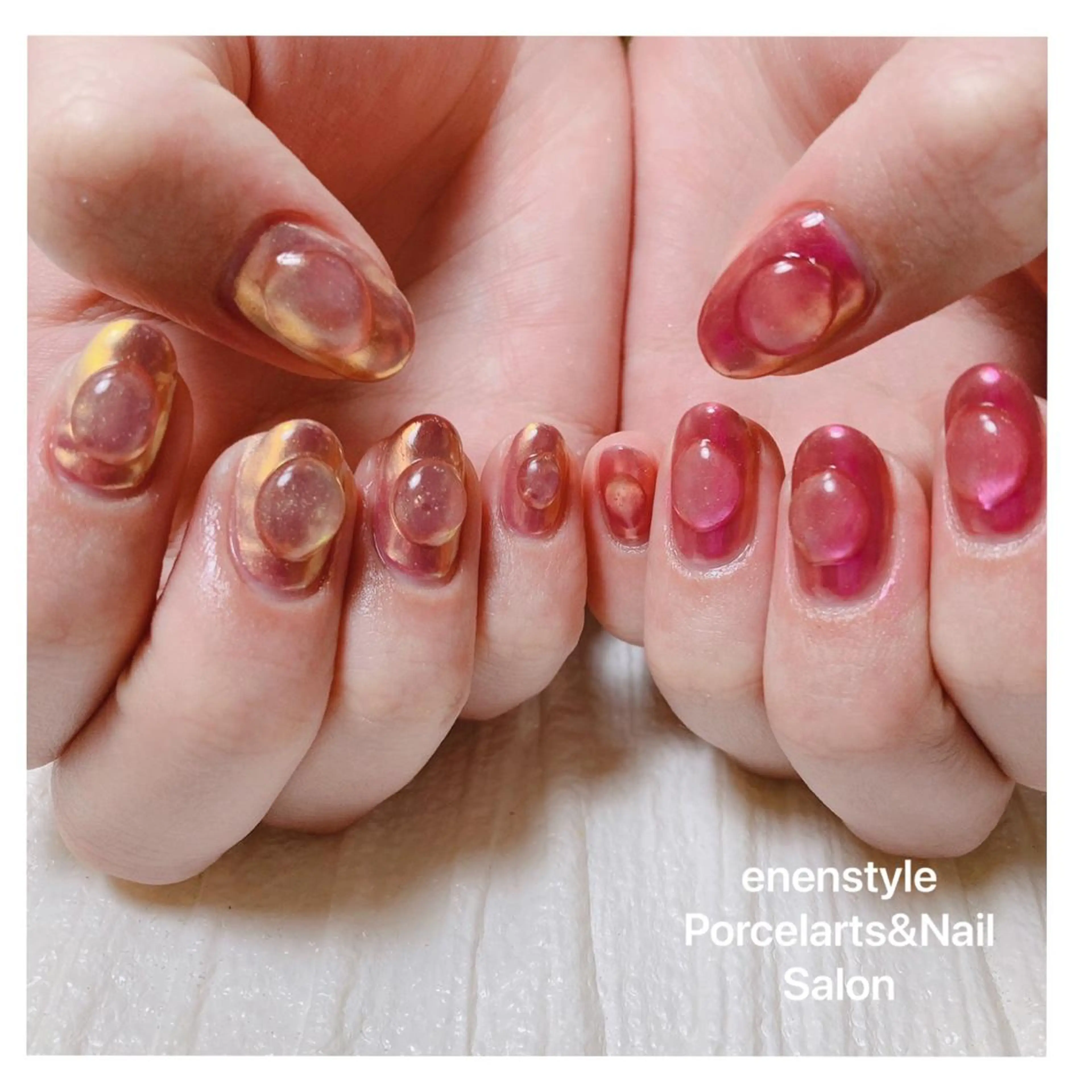 ミディアム ネイル 👑enen style👑のネイルデザイン