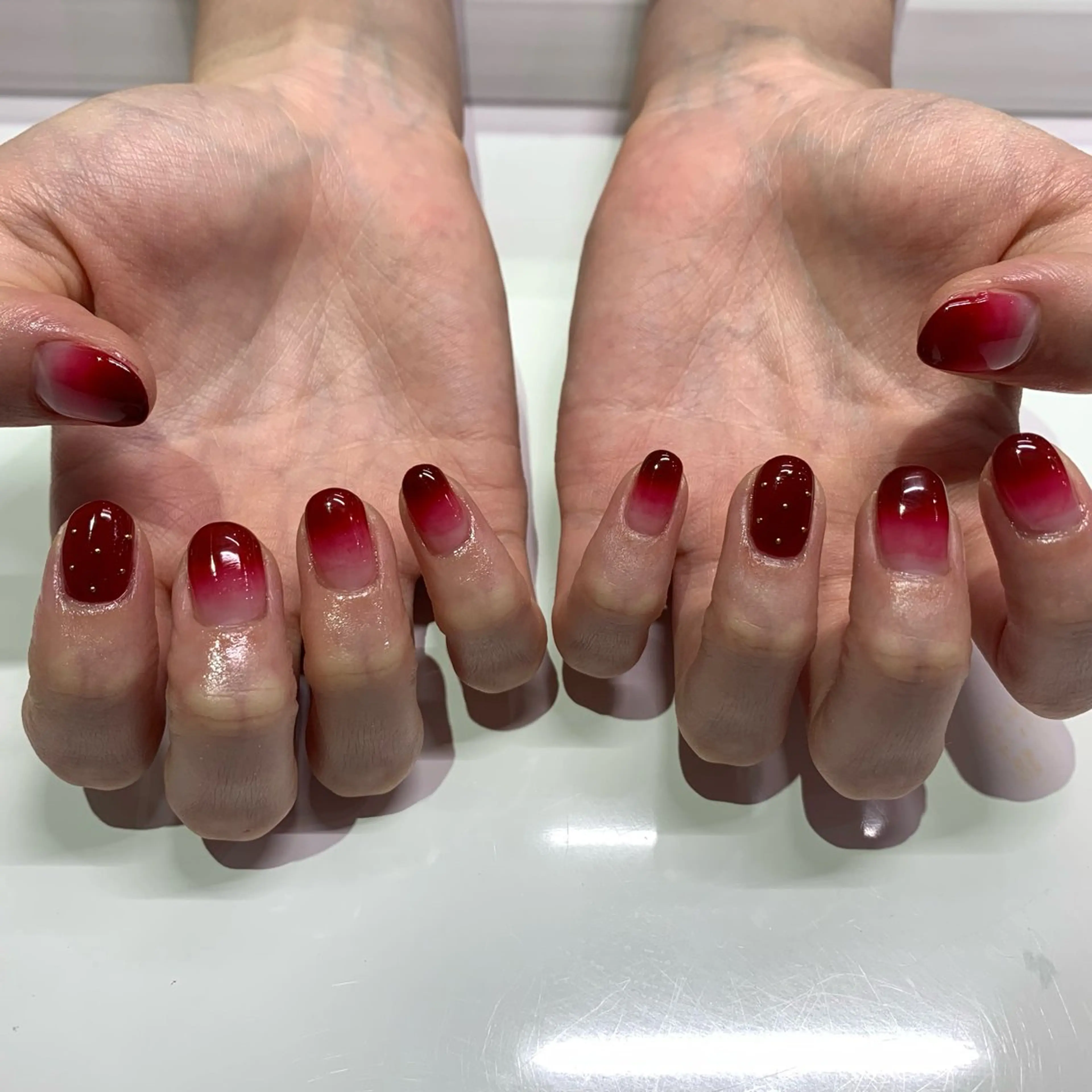 ネイル アートネイル グラデーション ELAN) Hasegawaのネイルデザイン