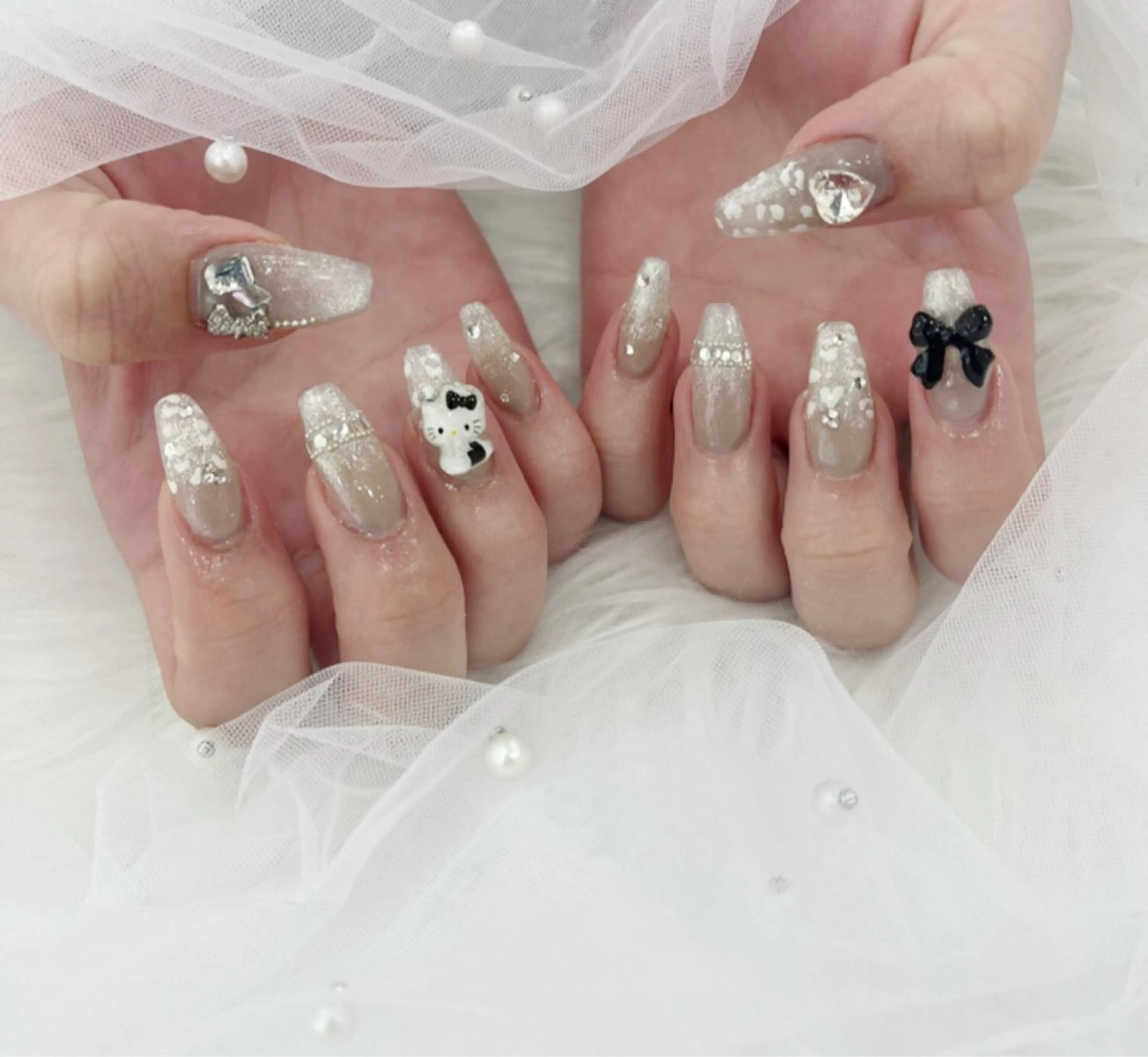 ネイル 長さ出し フットネイル ジェルネイル 韓国ネイル マグネットネイル #Amin所属・#Amin nail salonのネイルデザイン