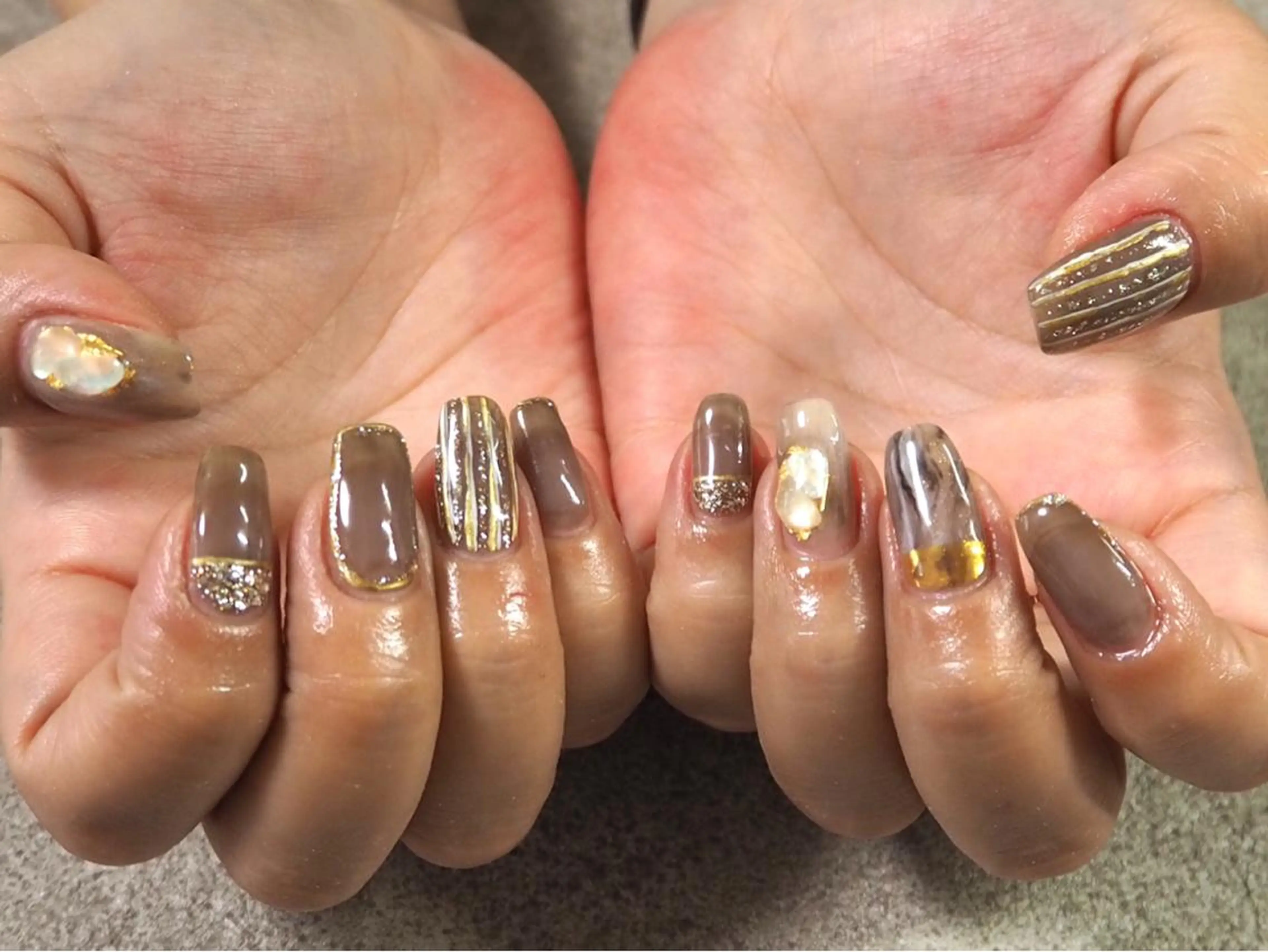 ネイル ニュアンスネイル Mogu nail 二子玉川のネイルデザイン