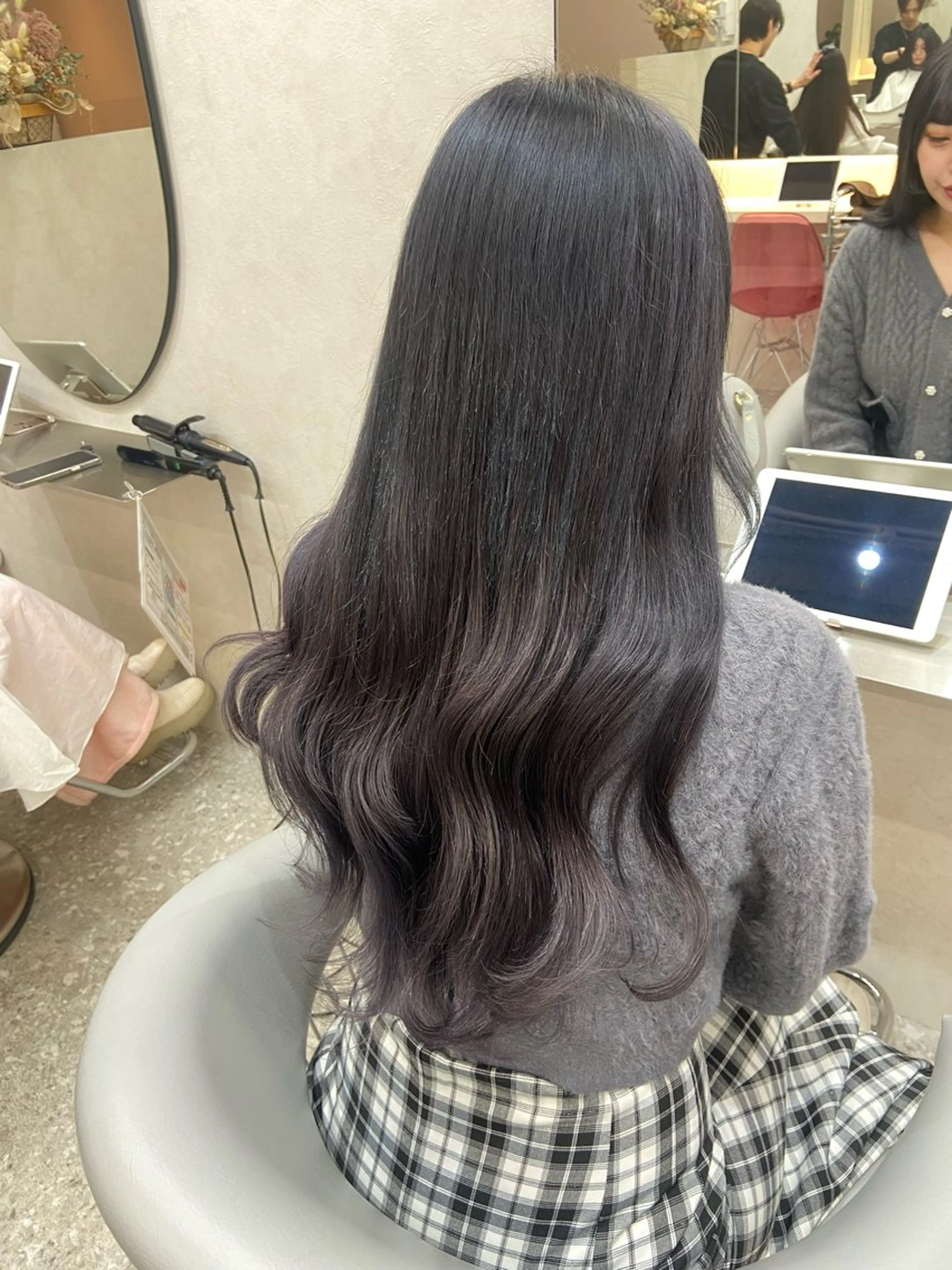 ロング シールエクステ エクステ 韓国風ヘア ロング カット エクステ 新宿/韓国ヘア 中明度カラー/かやのヘアスタイル