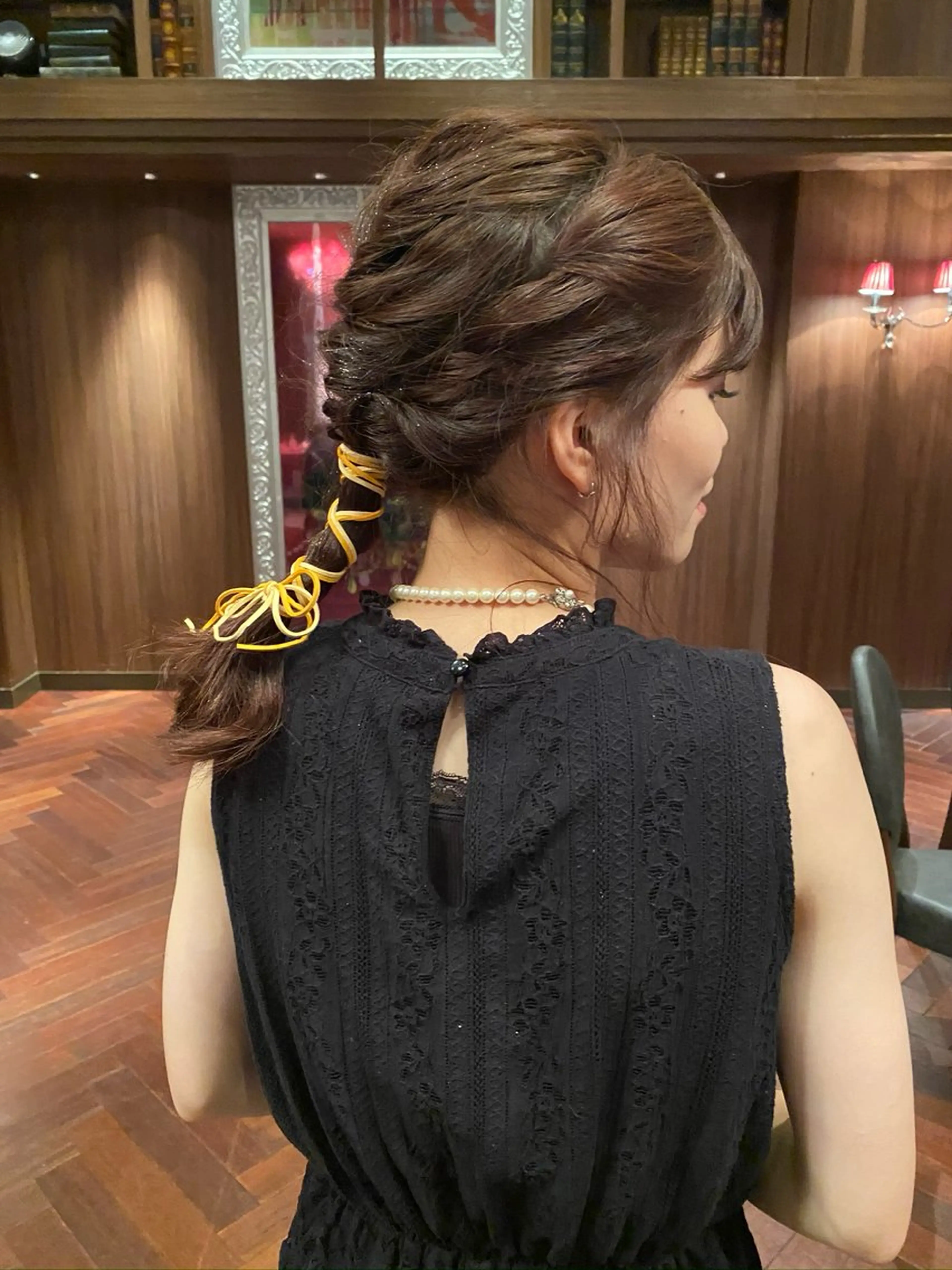 ヘアアレンジ ブリーチカラー🤍 髪質改善🌟のヘアスタイル