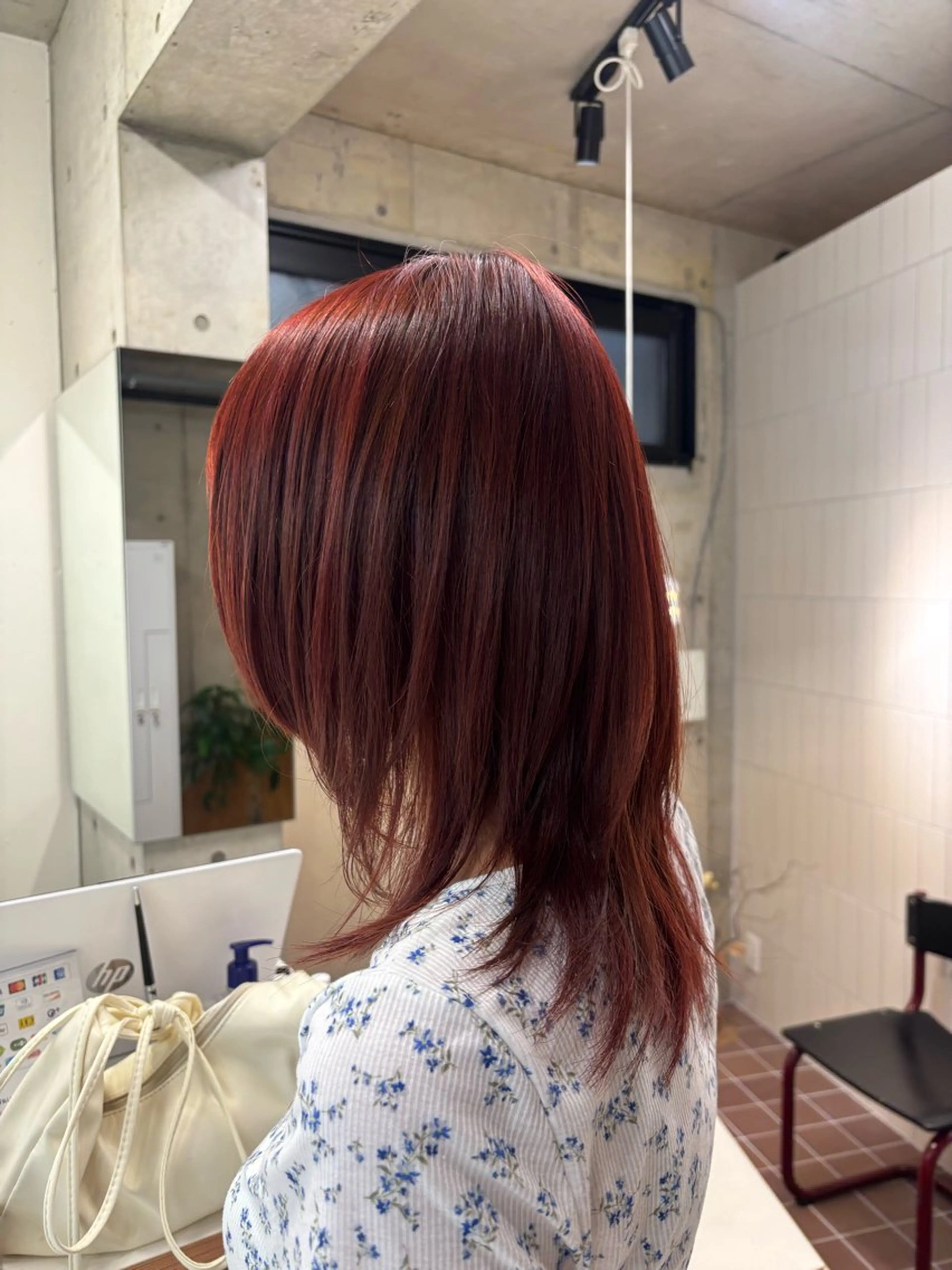 ミディアム カット ヘアカラー トリートメント ban's beauty dream所属・透明感／髪質改善 ／ りかのヘアスタイル