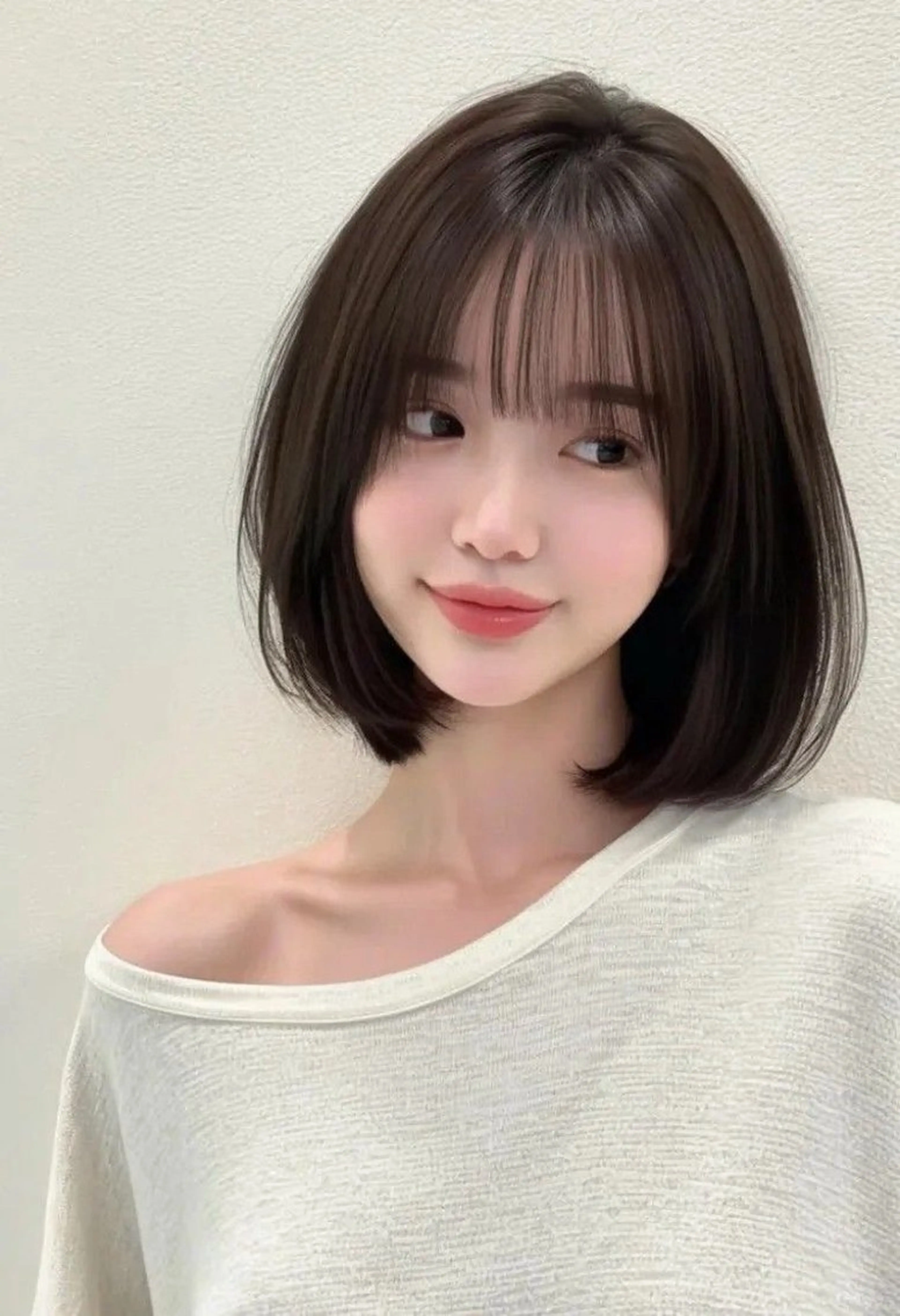 韓国風まとまるボブカット＋トリートメントの写真