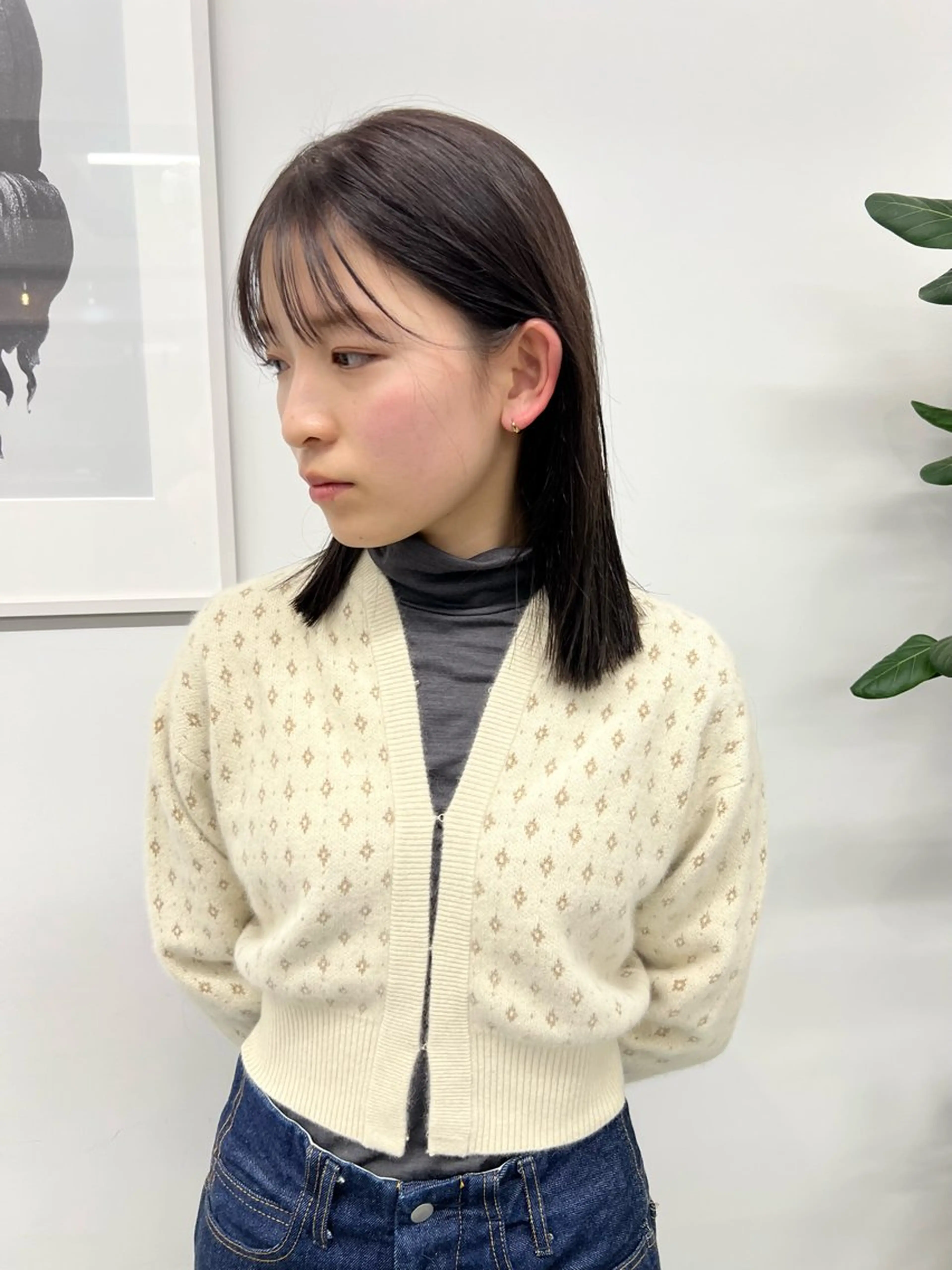 ミディアム カラー カット ヘアカラー トリートメント 樫原裕二 /柔らかいカラーのヘアスタイル