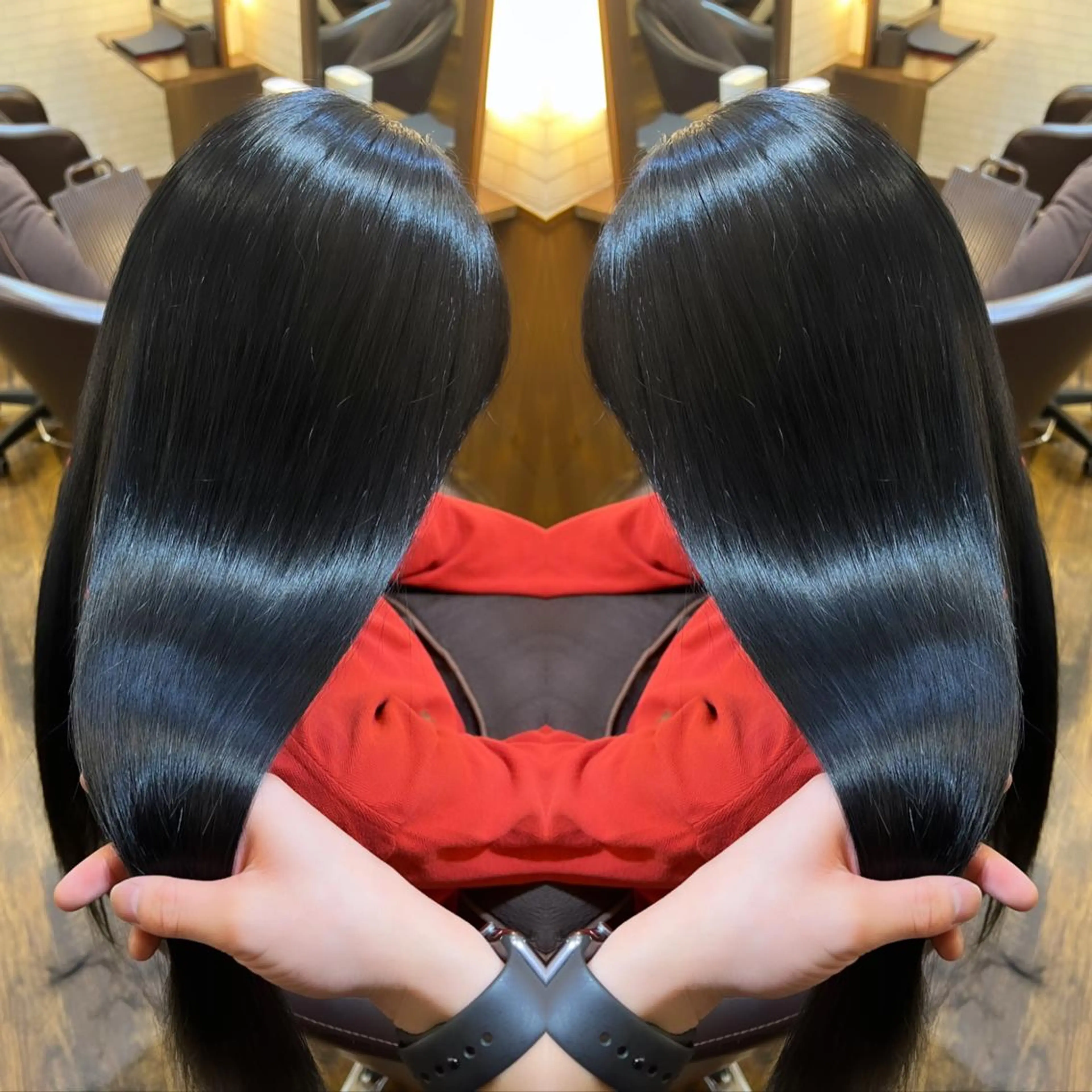 ロング カラー アクアカラー 髪質改善 トリートメント ヘアカラー トリートメント 🫧髪質改善×艶髪 🫧根本泰成🫧のヘアスタイル