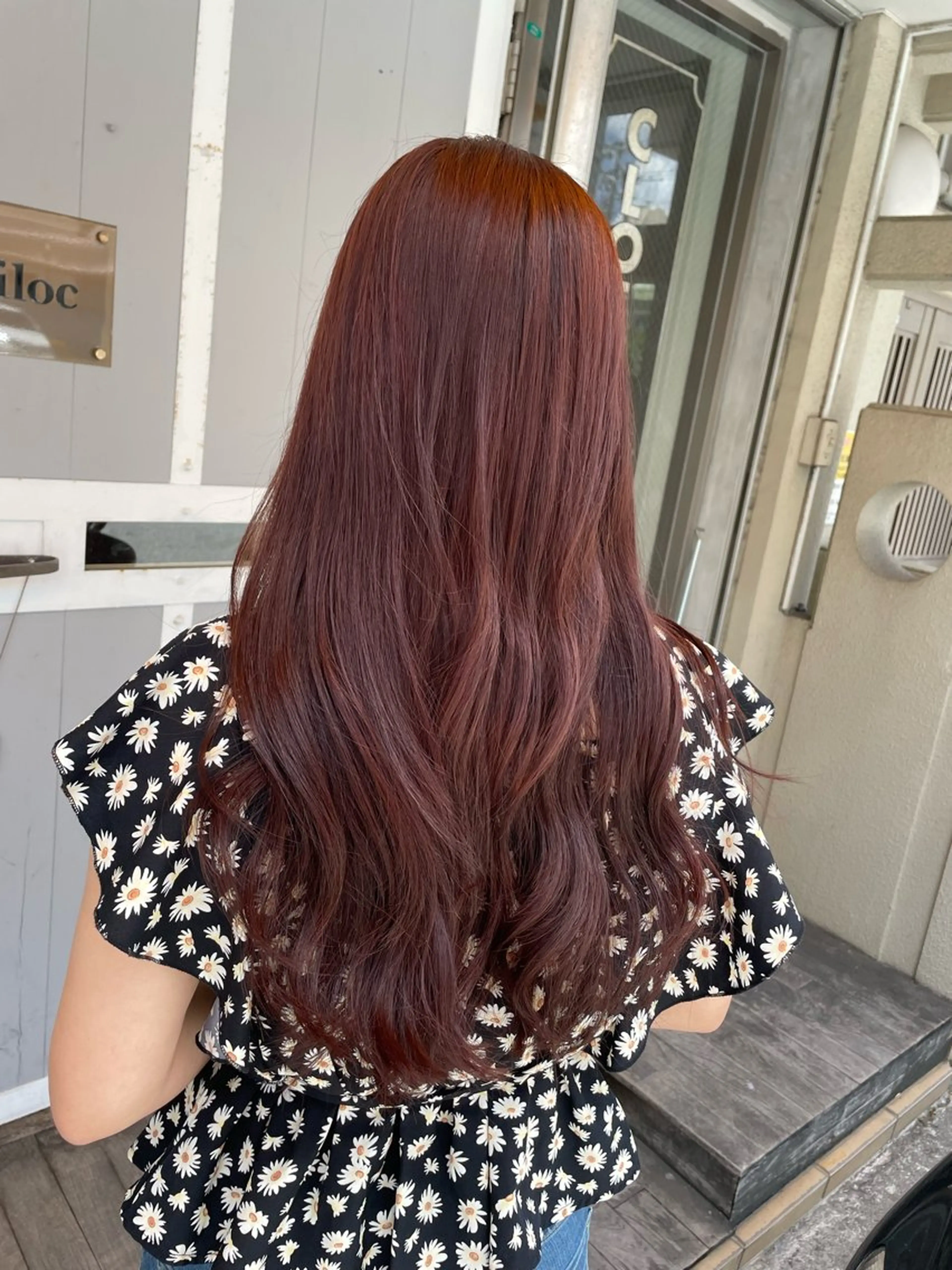 ロング カラー miloc かおりのヘアスタイル