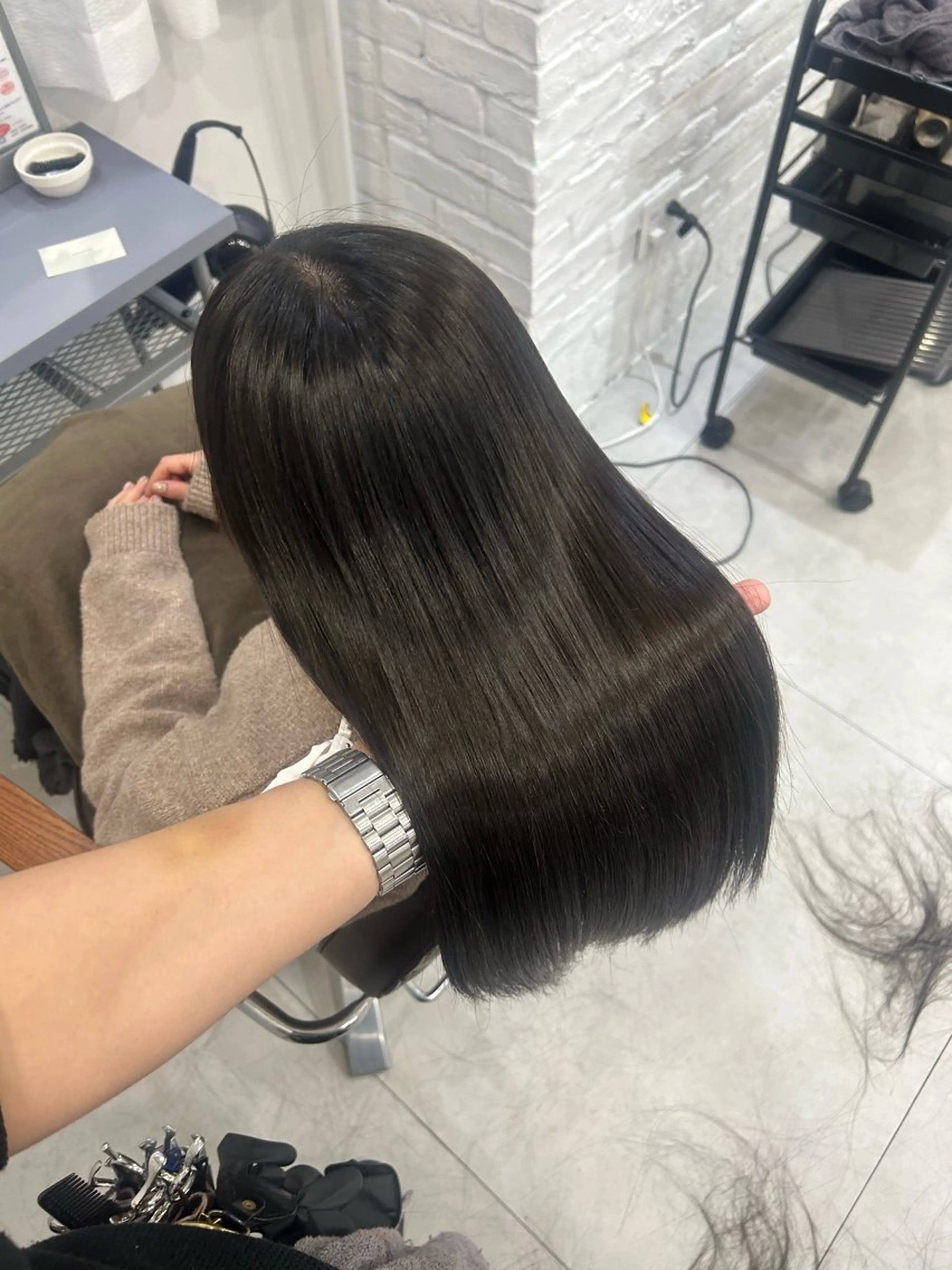 ロング カラー カット ヘアカラー 縮毛矯正 小澤 一稀のヘアスタイル