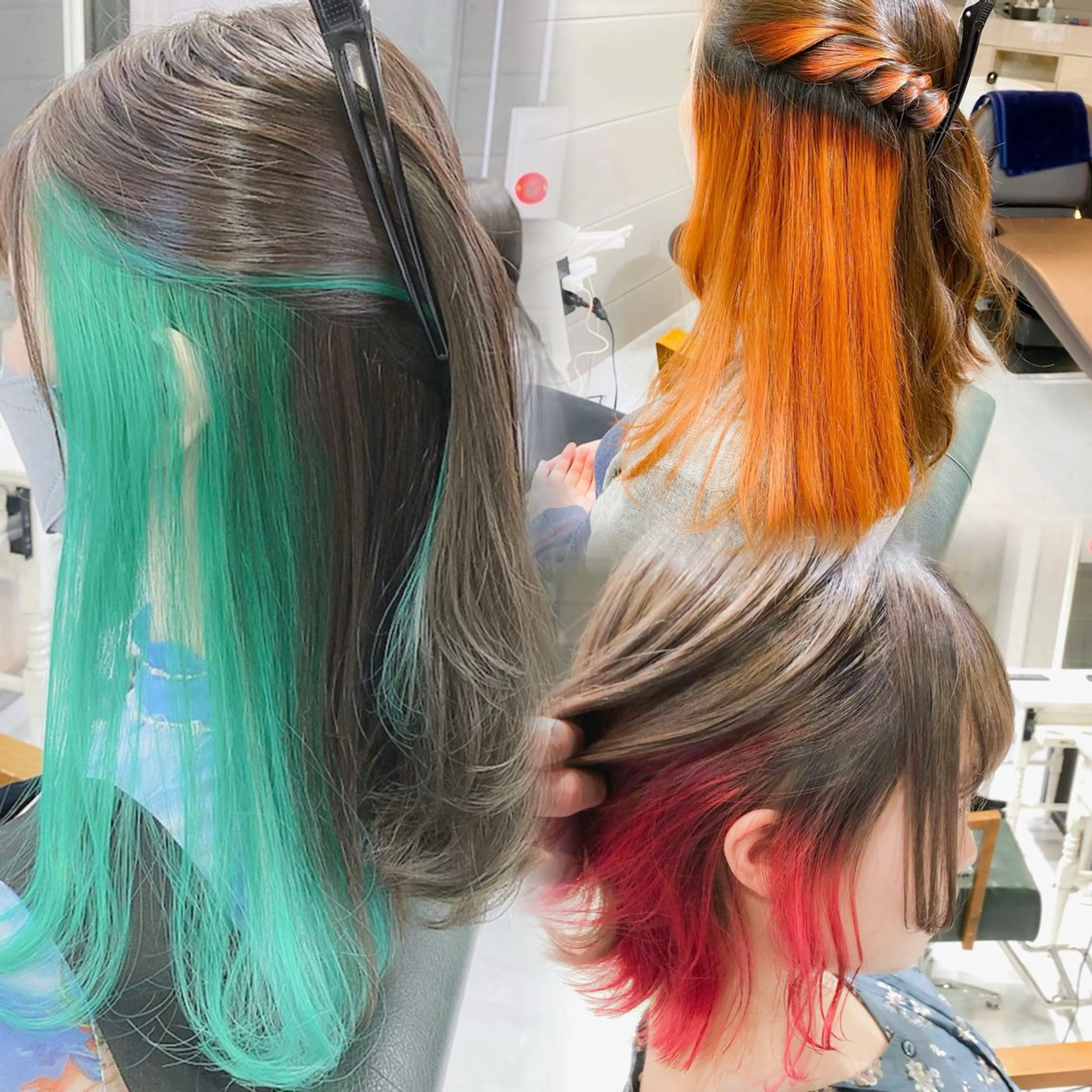 🌈カラーバターで可愛く遊ぶ🌈🫧インナー＋うる艶トリートメント〔ブリーチ1回込み〕の写真