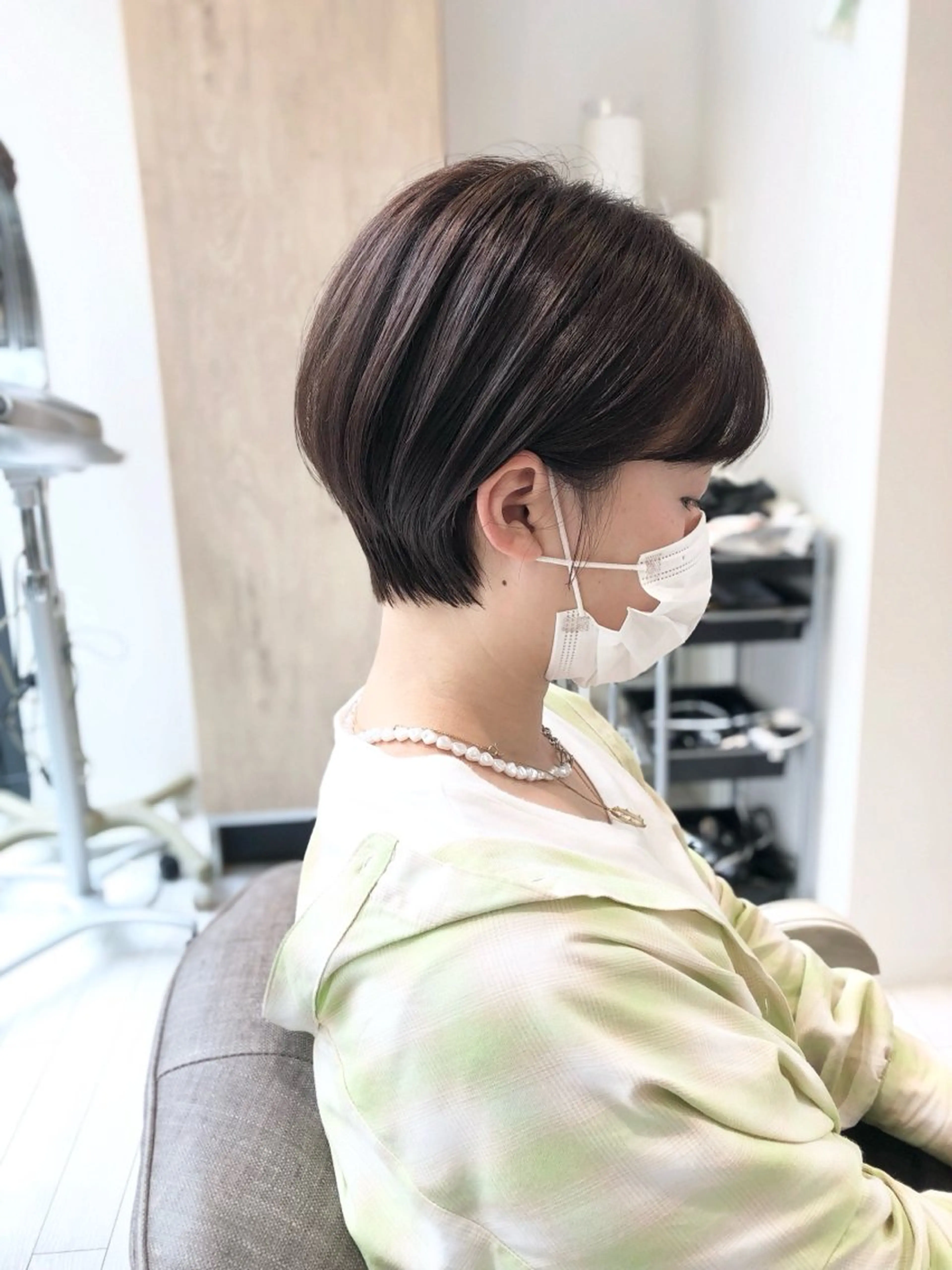 ショート カラー 学生 カット ヘアカラー つぼい あつきのヘアスタイル