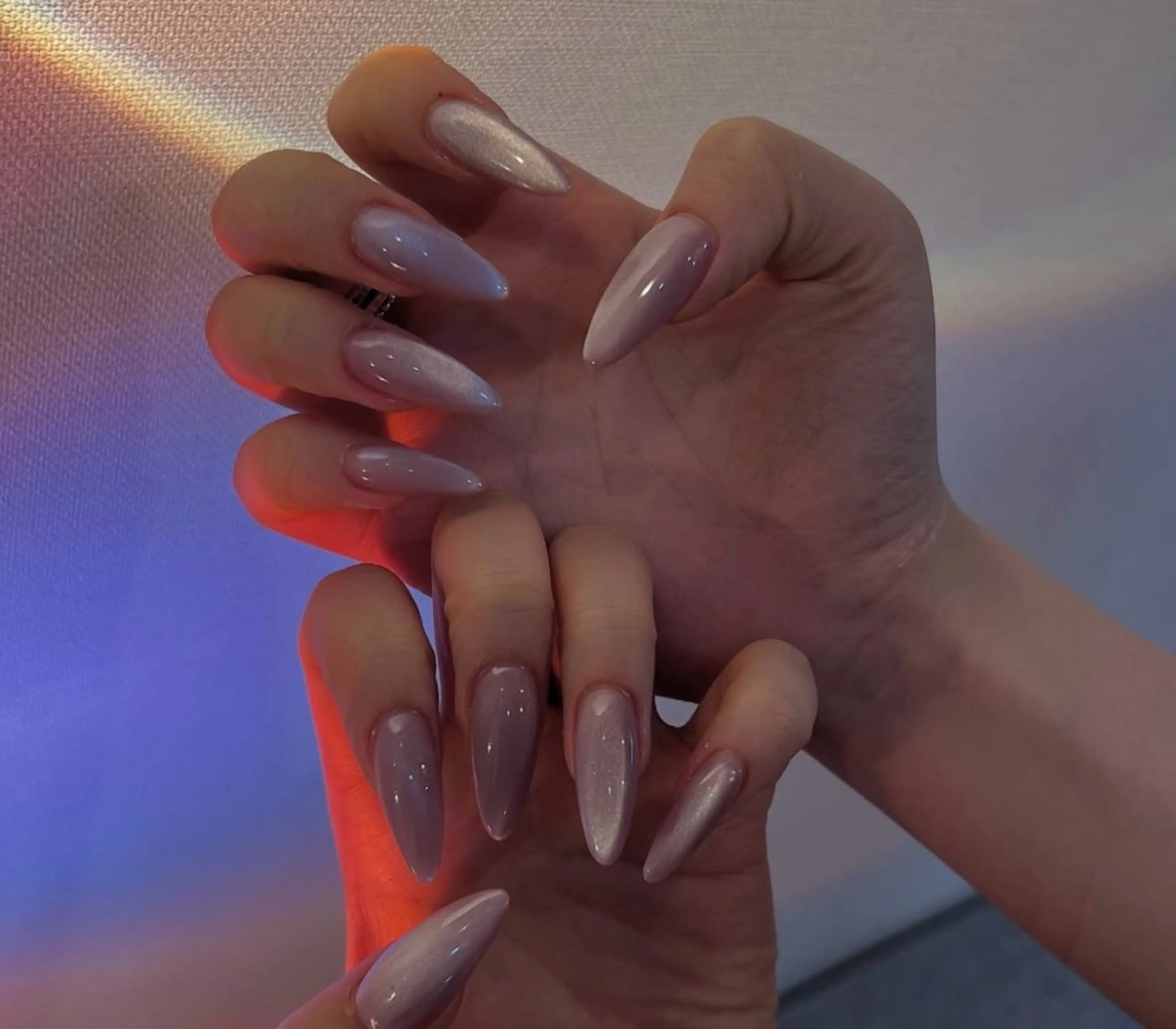 ネイル アートネイル ジェルネイル キラキラネイル ミラーネイル ニュアンスネイル ハンドネイル Ryu Nail Studio所属・Ryu Nail 新大久保のネイルデザイン